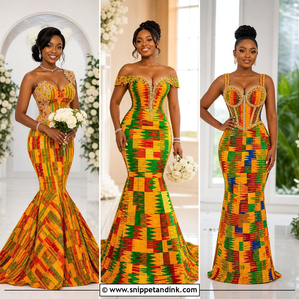 20 Traditional Ghana Wedding Dress Ideas Vibrant Bridal Styles