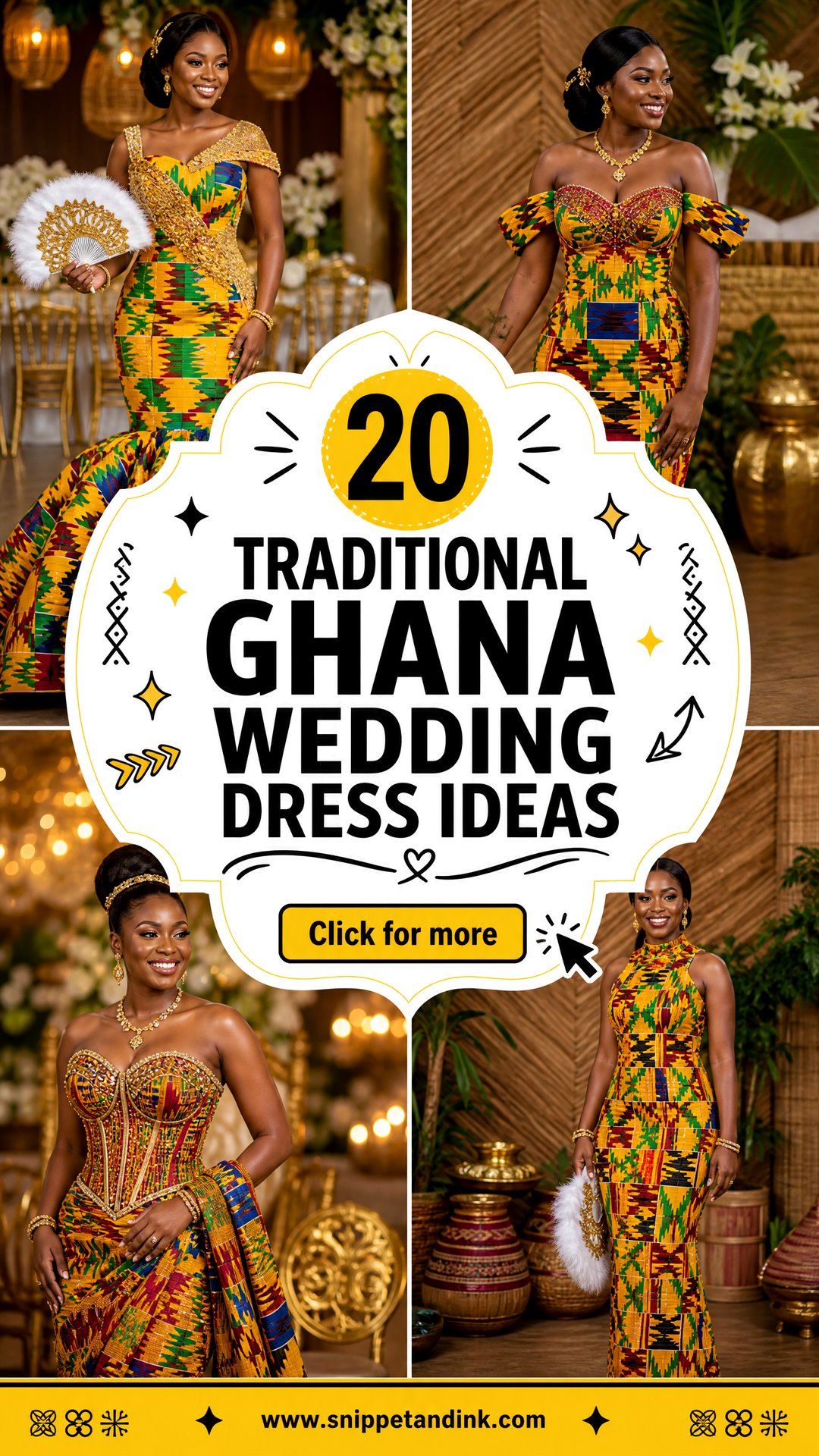 20 Traditional Ghana Wedding Dress Ideas Vibrant Bridal Styles - 20 Traditional Ghana Wedding Dress Ideas: Vibrant Bridal Styles