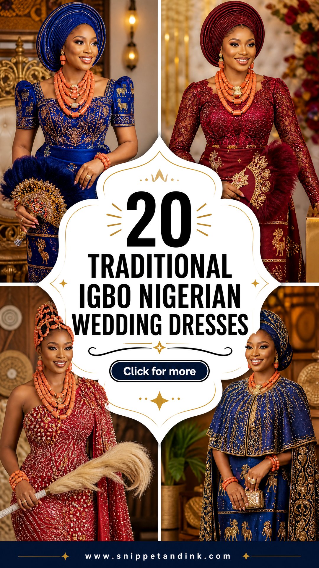 20 Traditional Igbo Nigerian Wedding Dresses Regal Bridal Looks - 20 Traditional Igbo Nigerian Wedding Dresses: Regal Bridal Looks