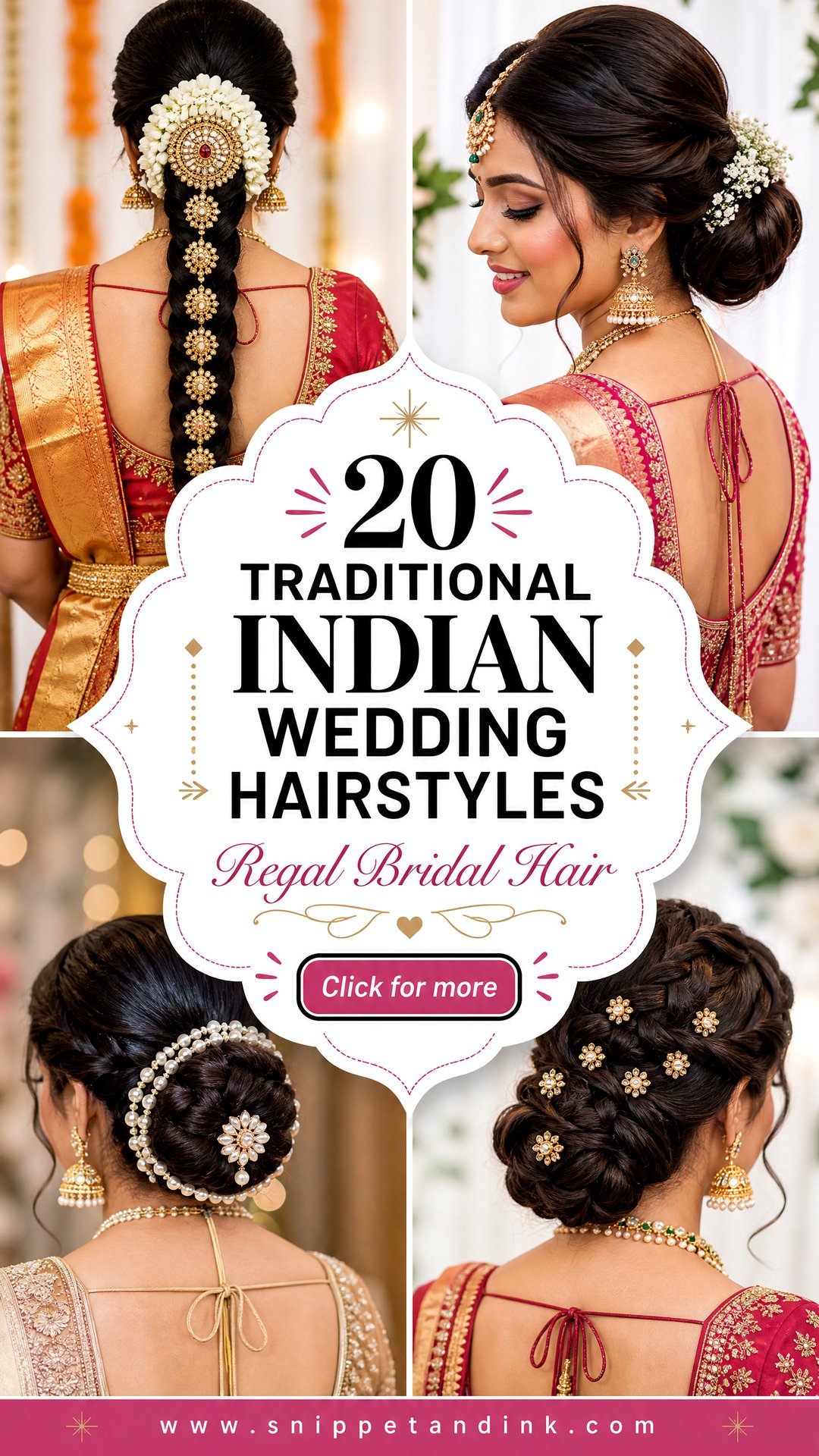 20 Traditional Indian Wedding Hairstyles for Brides - 20 Traditional Indian Wedding Hairstyles for Brides