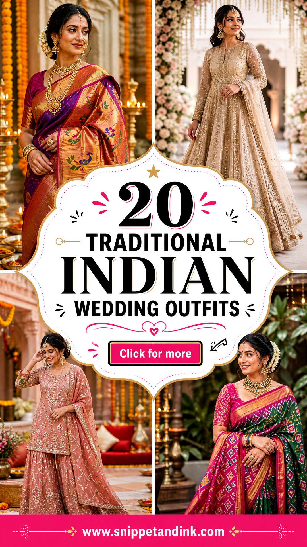20 Traditional Indian Wedding Outfits Stunning Looks for Brides - 20 Traditional Indian Wedding Outfits: Stunning Looks for Brides