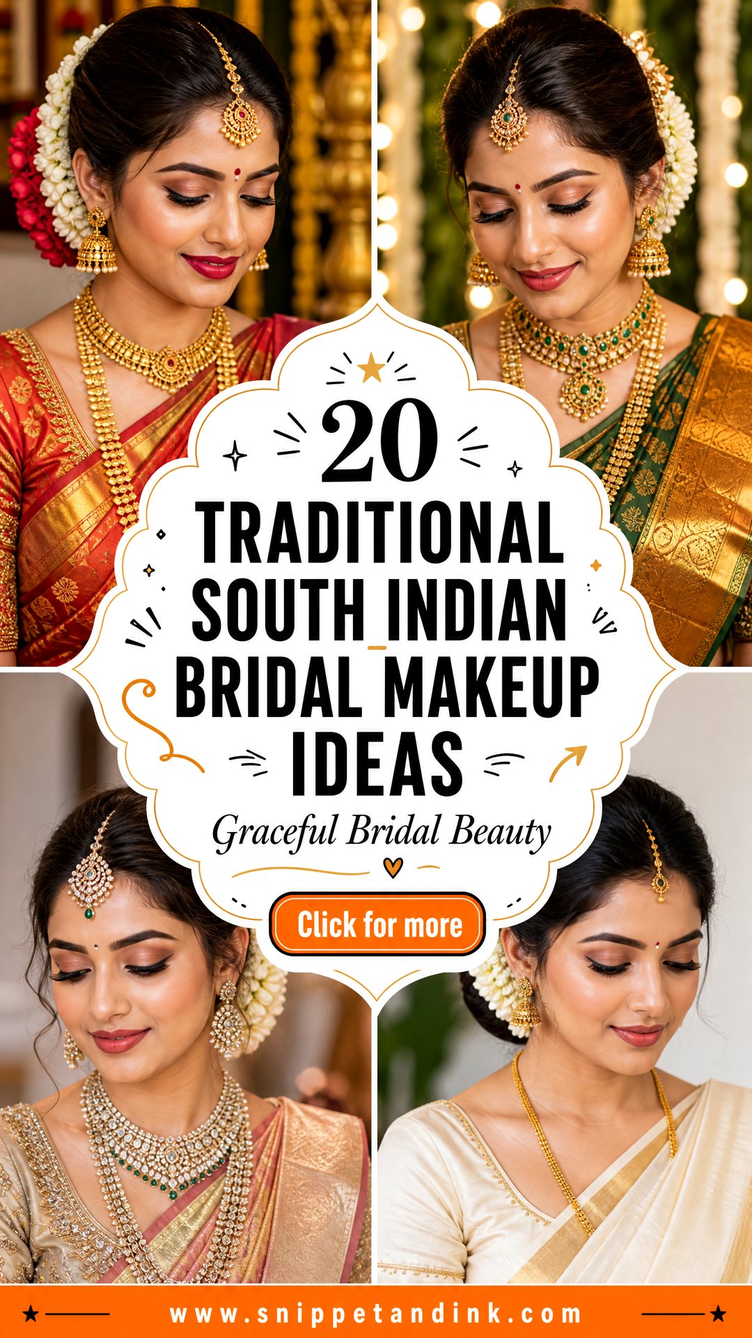 20 Traditional South Indian Bridal Makeup Ideas - 20 Traditional South Indian Bridal Makeup Ideas