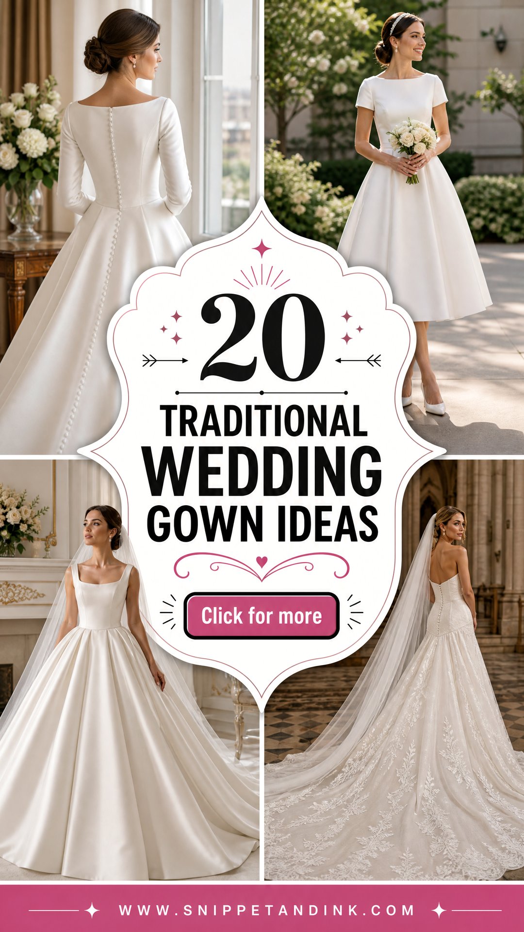 20 Traditional Wedding Gown Ideas for Timeless Brides - 20 Traditional Wedding Gown Ideas for Timeless Brides