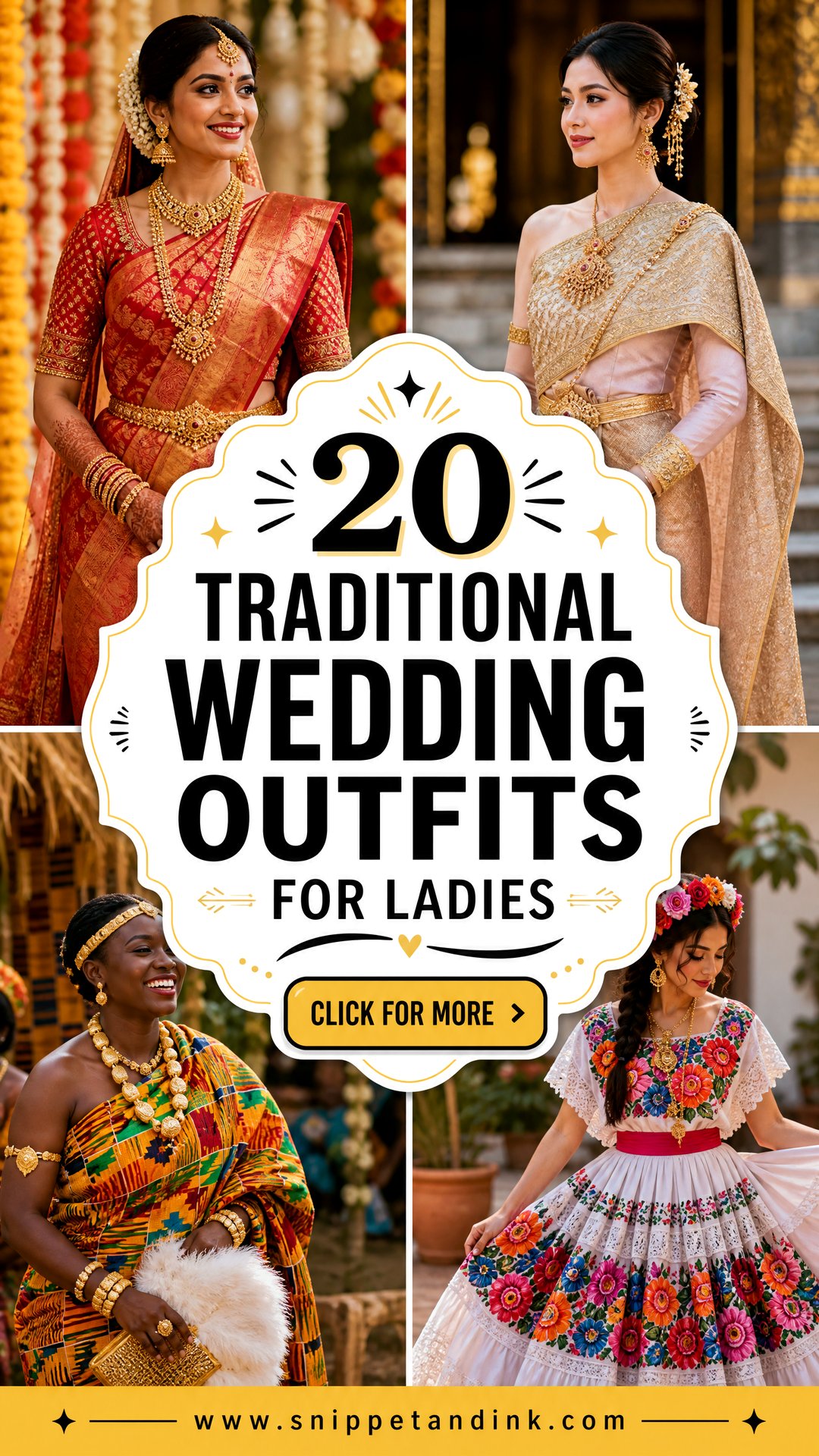 20 Traditional Wedding Outfits for Ladies to Inspire You - 20 Traditional Wedding Outfits for Ladies to Inspire You
