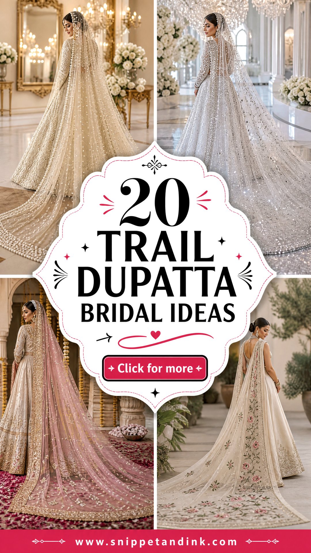 20 Trail Dupatta Bridal Ideas for a Stunning Regal Look - 20 Trail Dupatta Bridal Ideas for a Stunning Regal Look