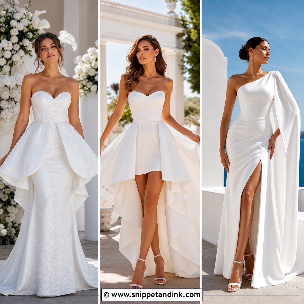 20 Transforming Wedding Dress Ideas for Two-in-One Style