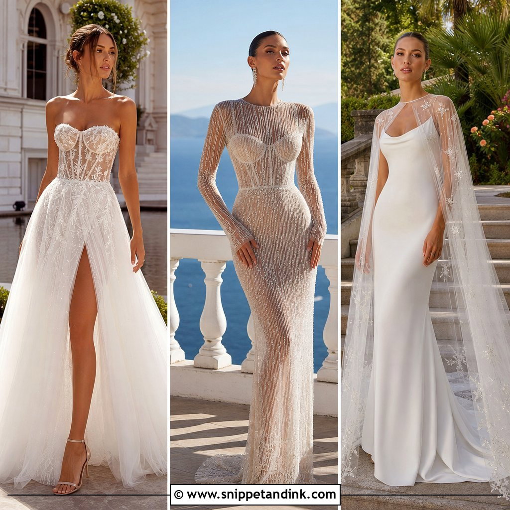 20 Transparent Wedding Dress Ideas for a Daring Bridal Look