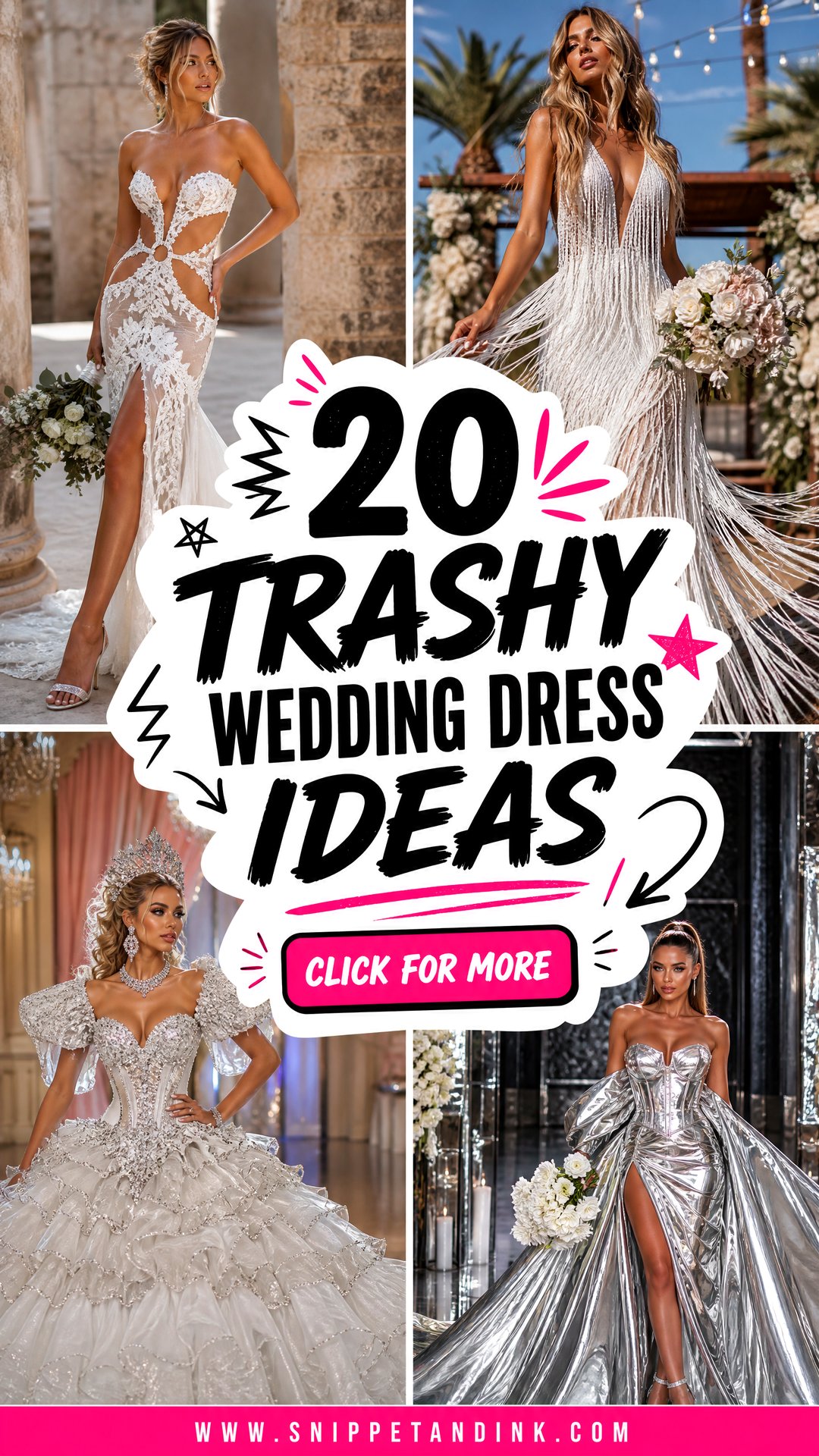 20 Trashy Wedding Dress Ideas for Bold Unconventional Brides - 20 Trashy Wedding Dress Ideas for Bold, Unconventional Brides