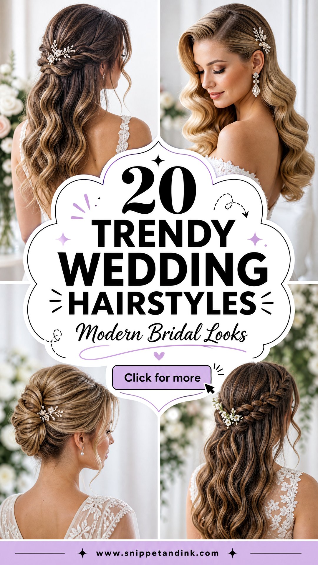 20 Trendy Wedding Hairstyles for Modern Brides - 20 Trendy Wedding Hairstyles for Modern Brides