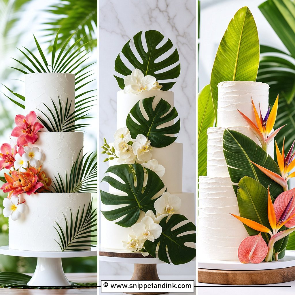20 Tropical Themed Wedding Cake Ideas for Beach Vibes