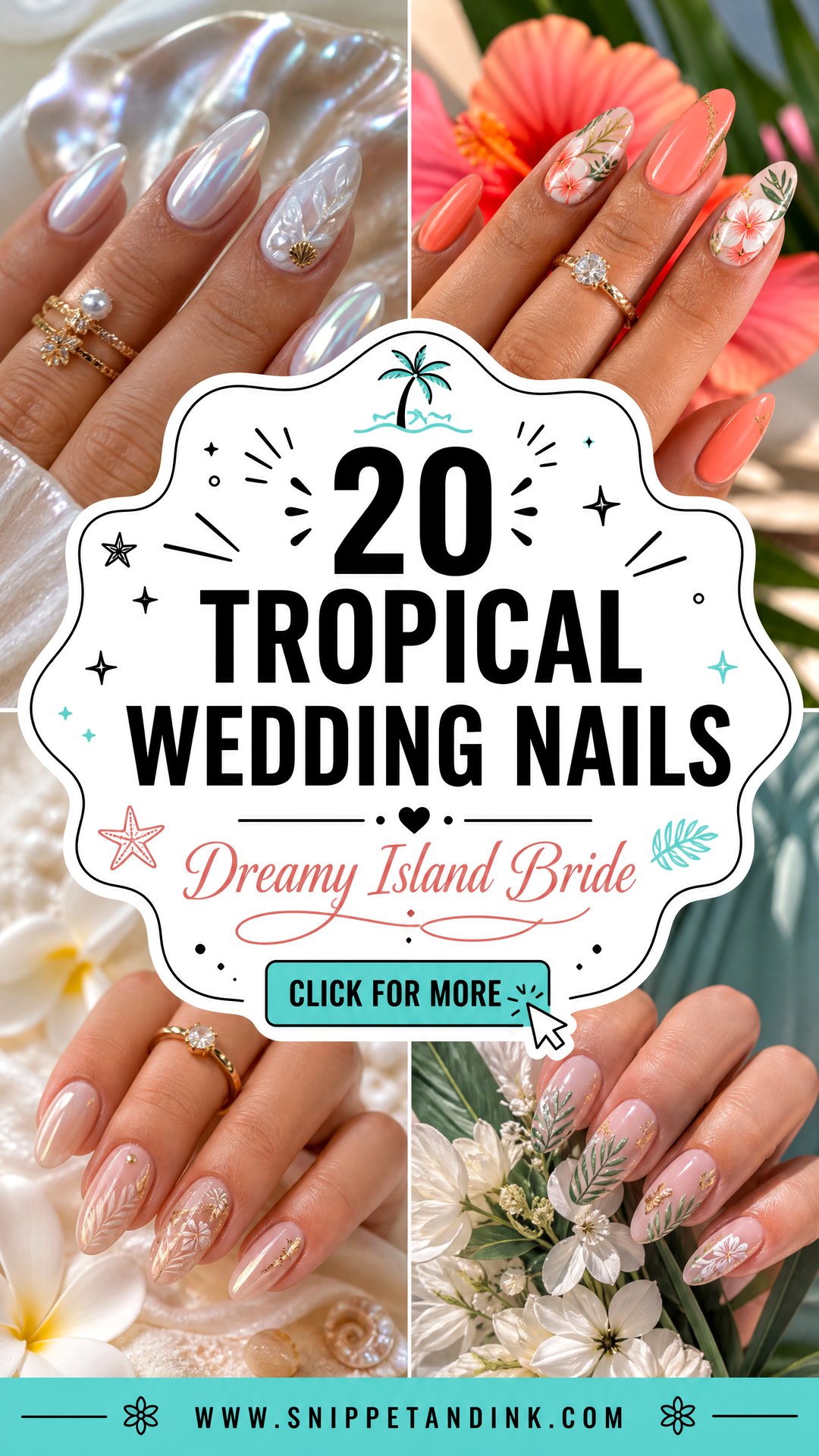 20 Tropical Wedding Nails for a Dreamy Island Bride - 20 Tropical Wedding Nails for a Dreamy Island Bride