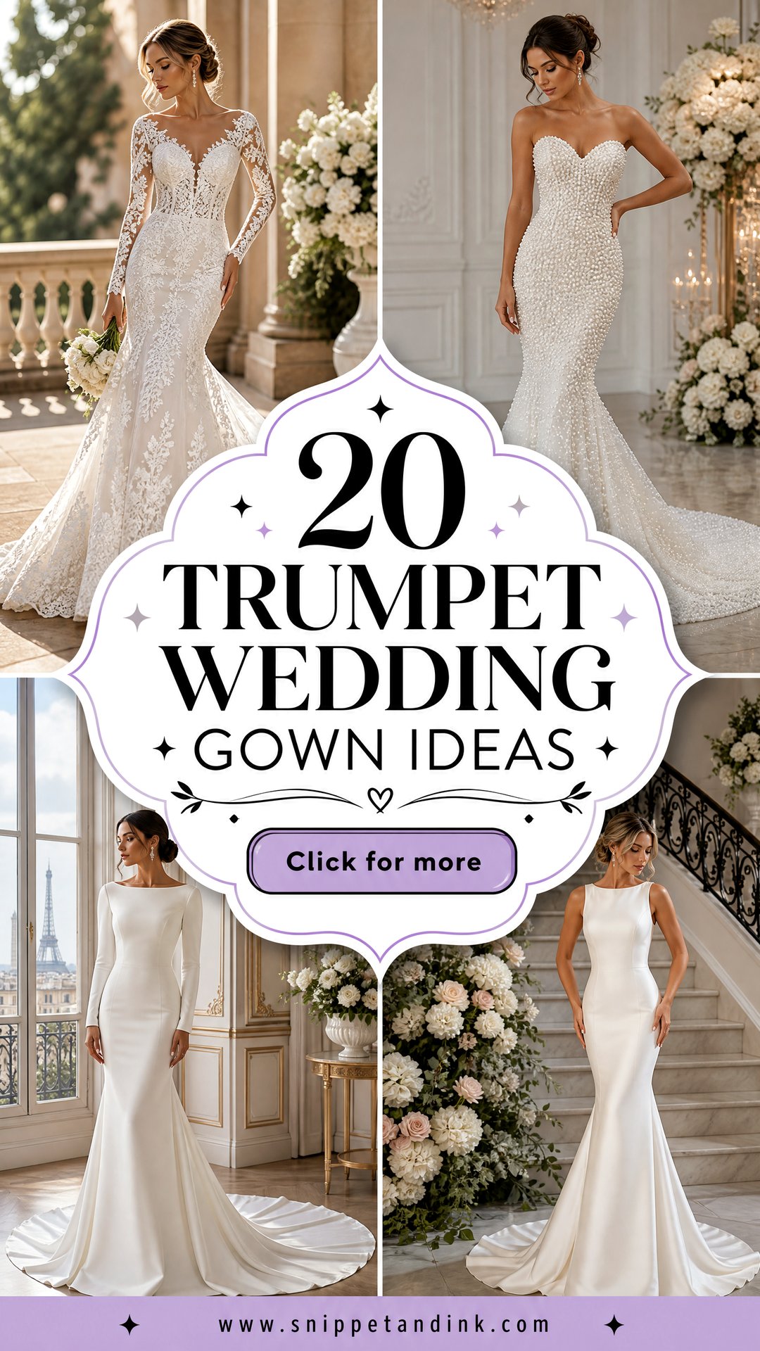 20 Trumpet Wedding Gown Ideas for a Striking Bridal Look - 20 Trumpet Wedding Gown Ideas for a Striking Bridal Look