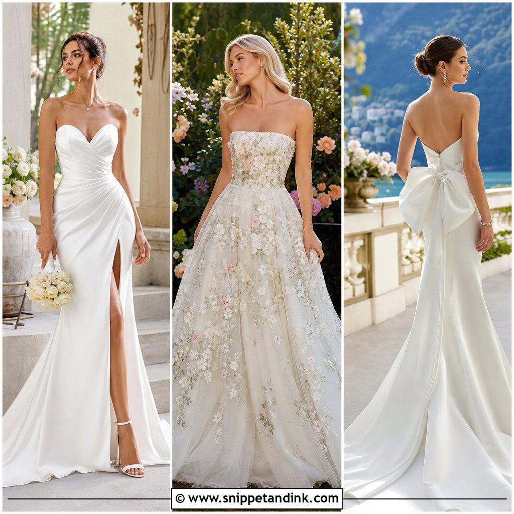 20 Tube Top Wedding Dress Ideas for Chic Modern Brides Today