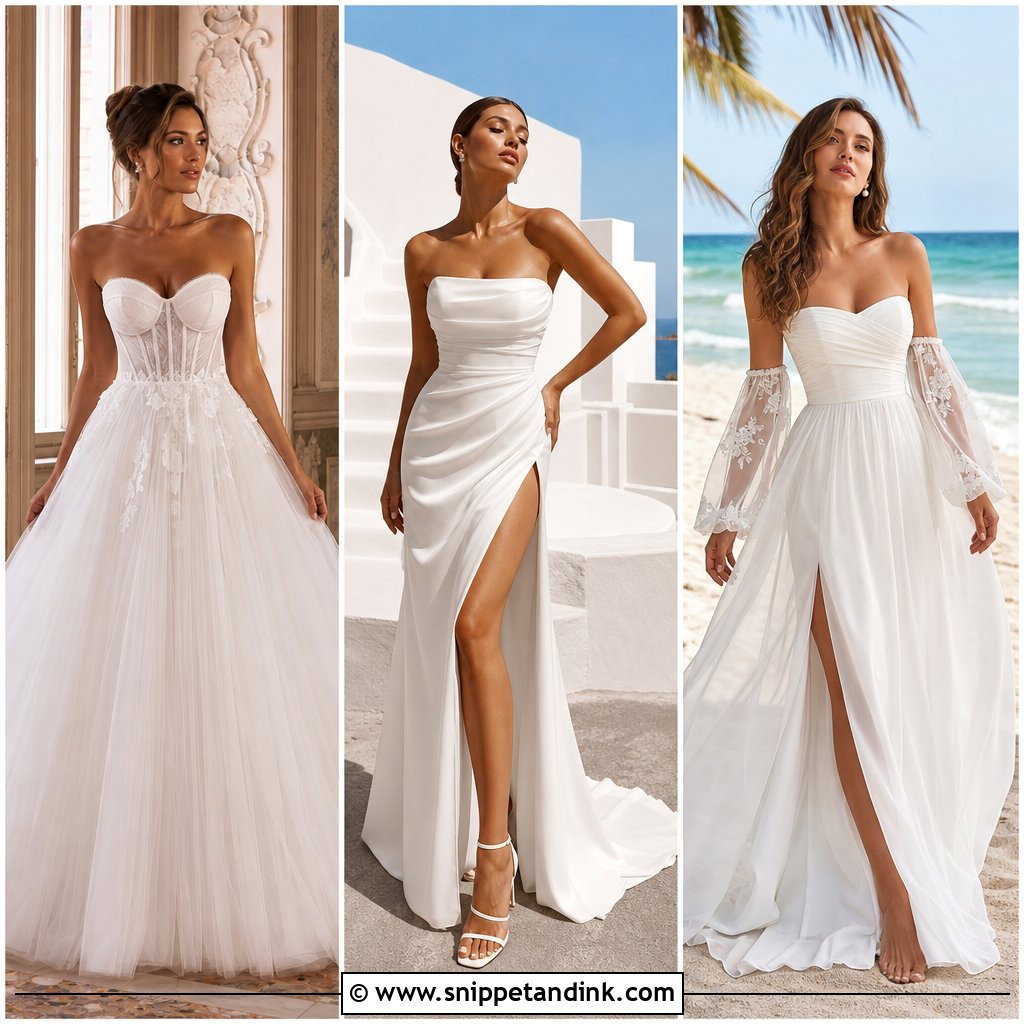 20 Tube Wedding Gown Ideas for Sleek, Modern Brides This Season