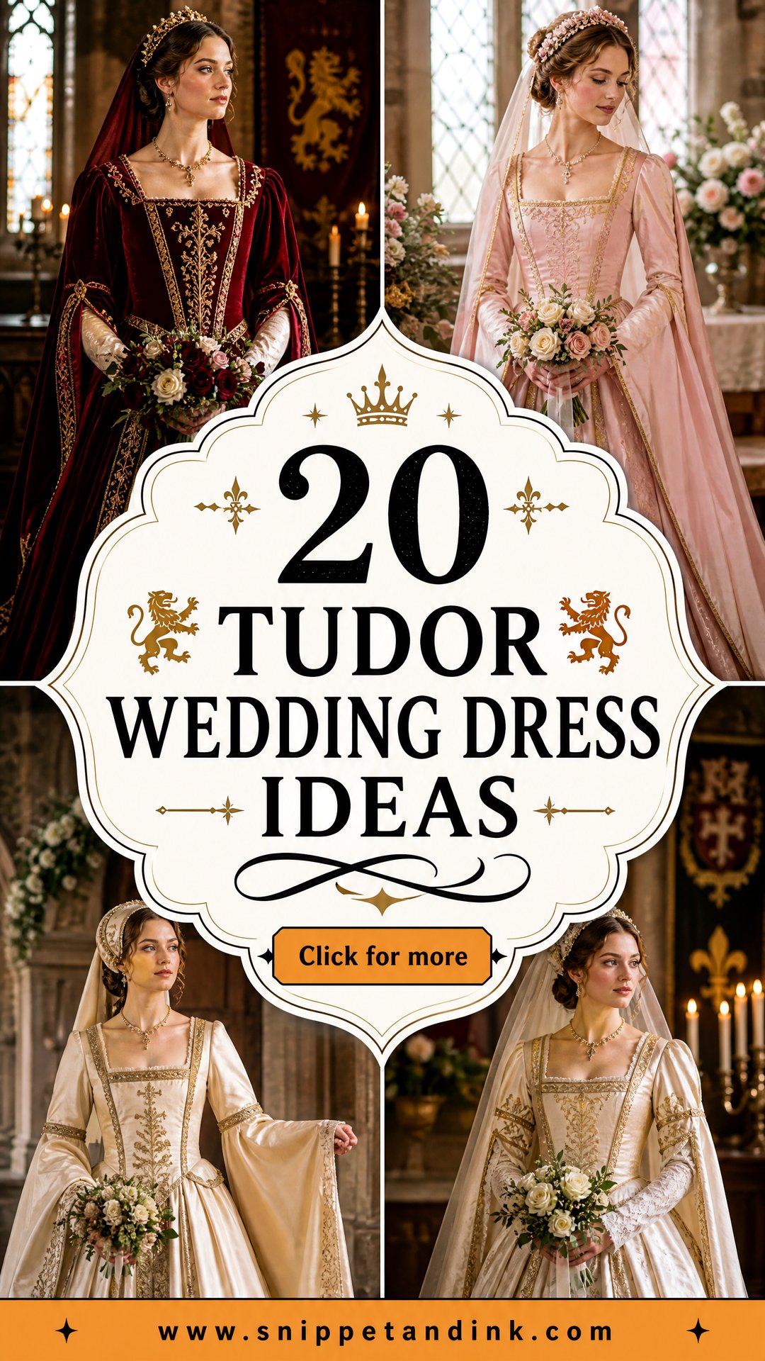 20 Tudor Wedding Dress Ideas for a Regal Renaissance Look - 20 Tudor Wedding Dress Ideas for a Regal Renaissance Look