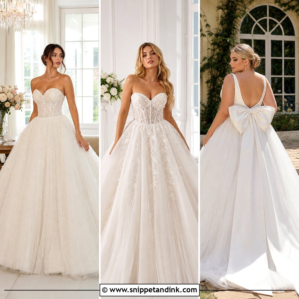 20 Tulle Ball Gown Wedding Dress Ideas for Dreamy Bridal Style