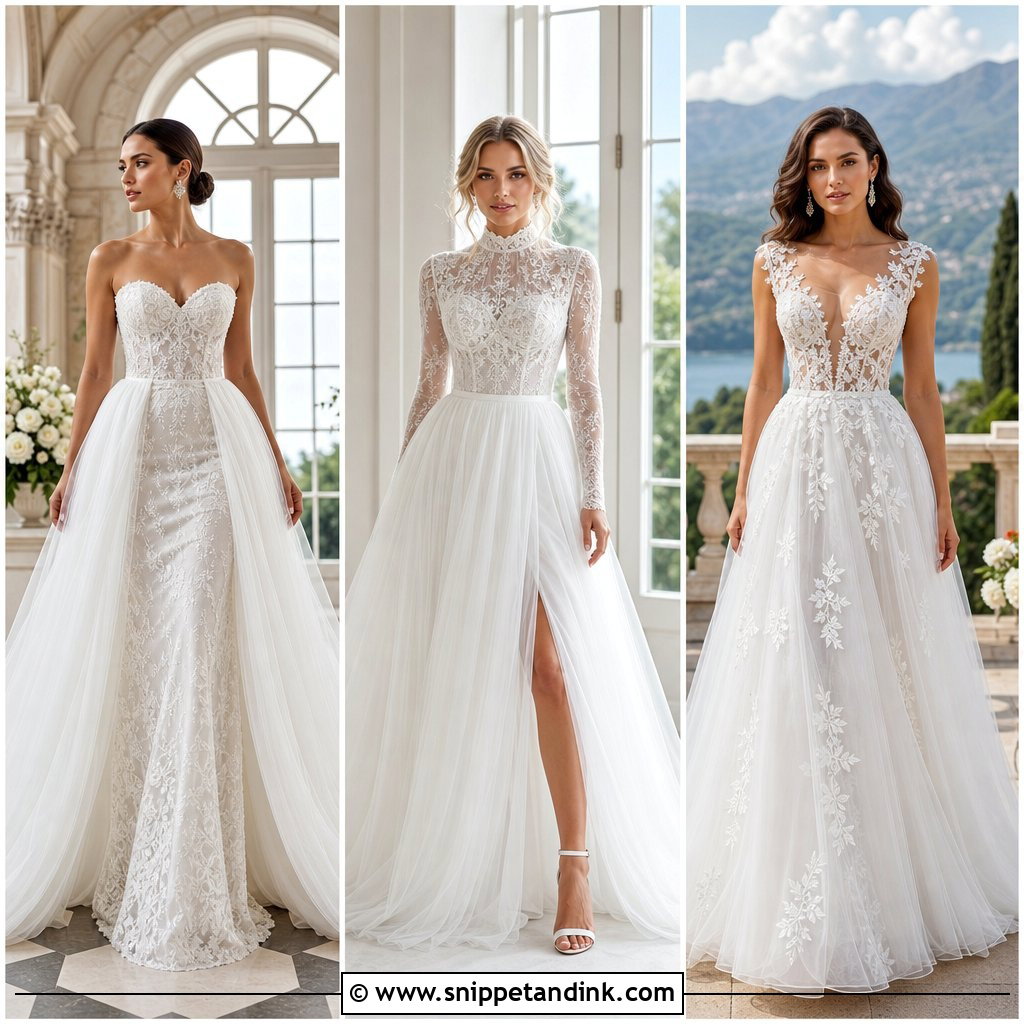 20 Tulle Skirt Wedding Dress Ideas for Dreamy Bridal Style