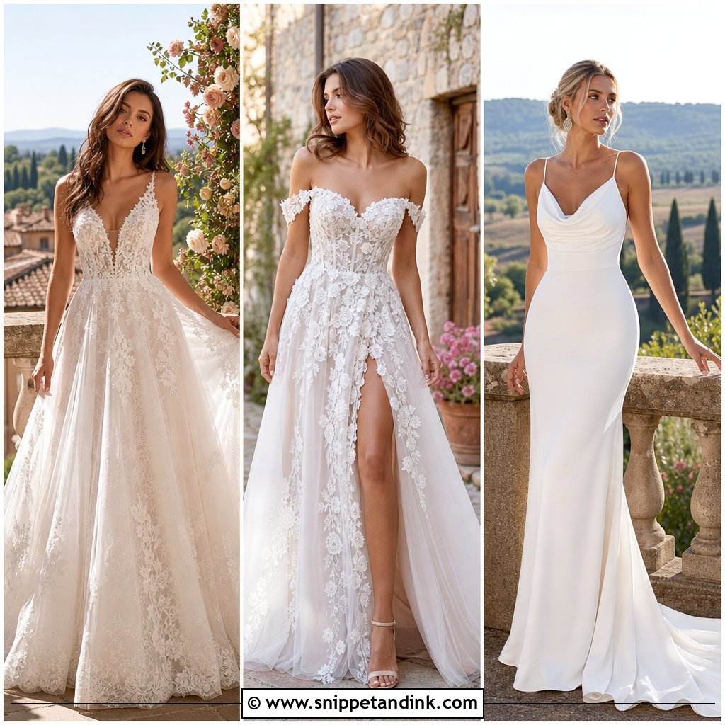 20 Tuscan Wedding Dress Ideas for Romantic Vineyard Brides
