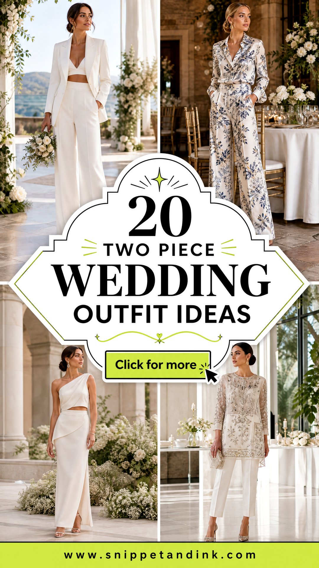 20 Two Piece Wedding Outfit Ideas for Chic Bridal Style - 20 Two Piece Wedding Outfit Ideas for Chic Bridal Style