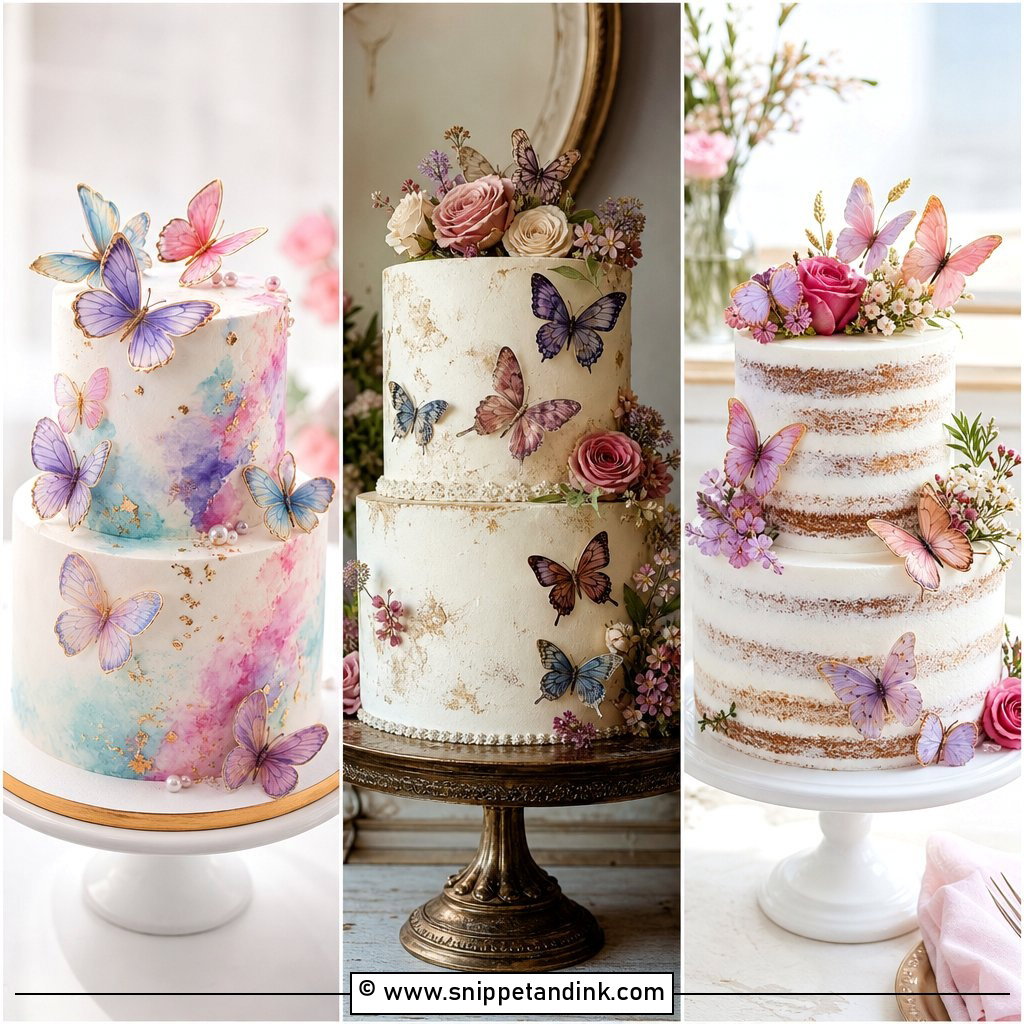 20 Two Tier Butterfly Cake Ideas for Wedding Charm
