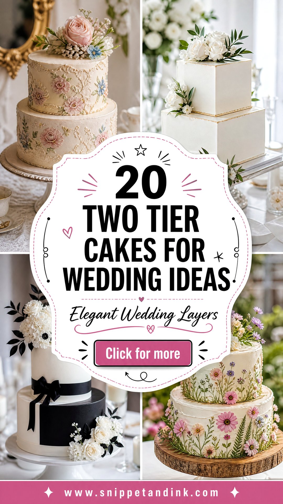 20 Two Tier Cakes for Wedding Ideas That Feel Elegant - 20 Two Tier Cakes for Wedding Ideas That Feel Elegant