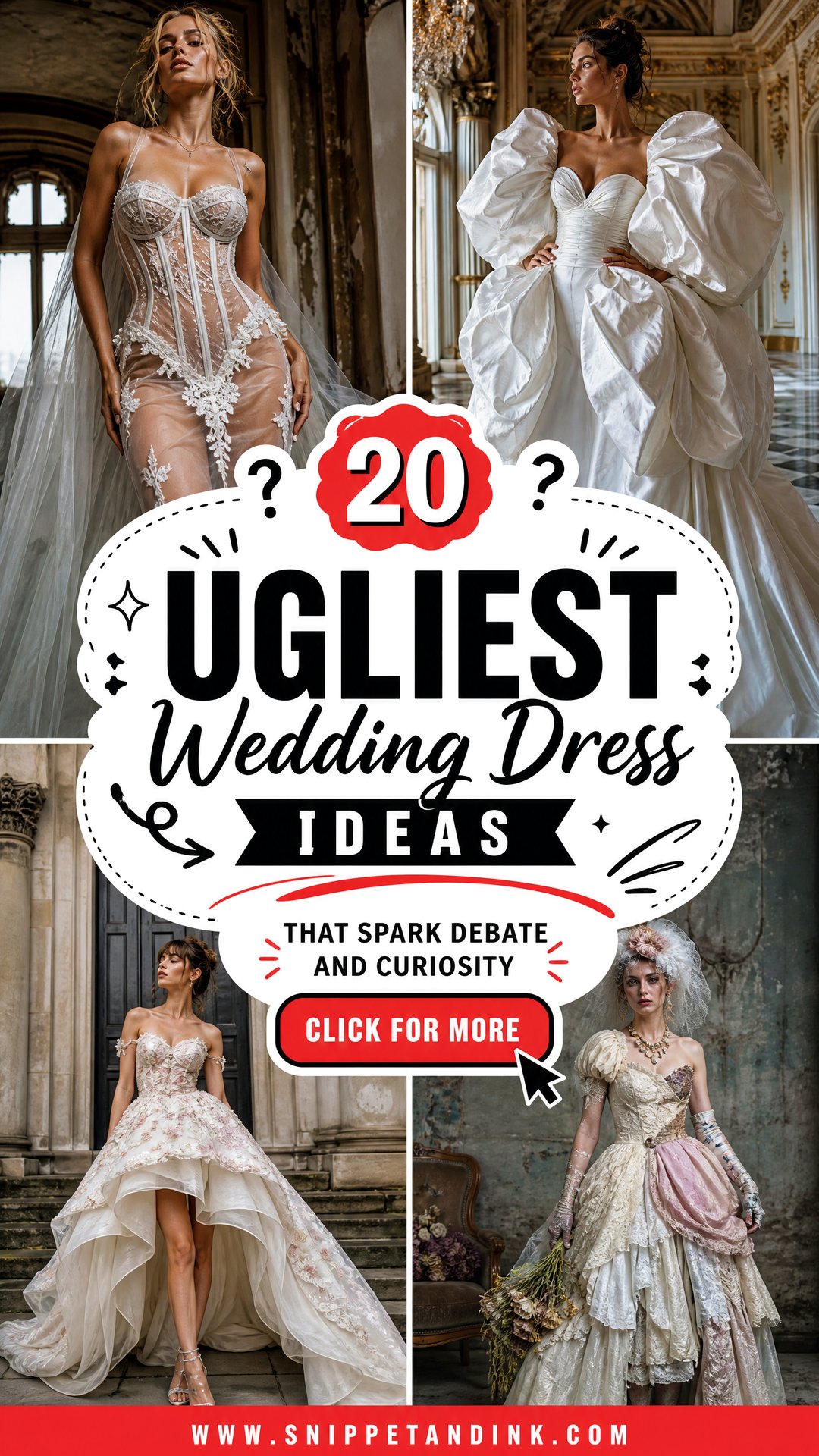 20 Ugliest Wedding Dress Ideas That Spark Debate and Curiosity - 20 Ugliest Wedding Dress Ideas That Spark Debate and Curiosity