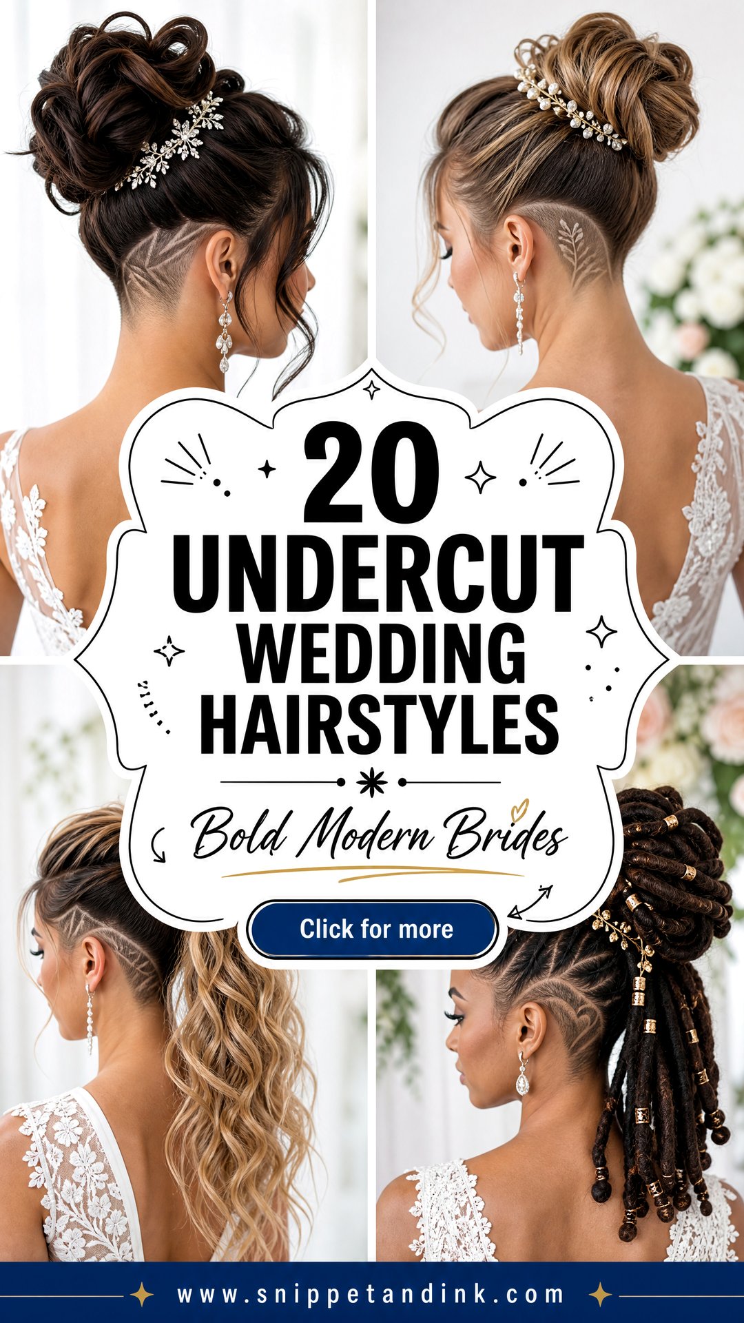 20 Undercut Wedding Hairstyles for Bold Modern Brides - 20 Undercut Wedding Hairstyles for Bold Modern Brides