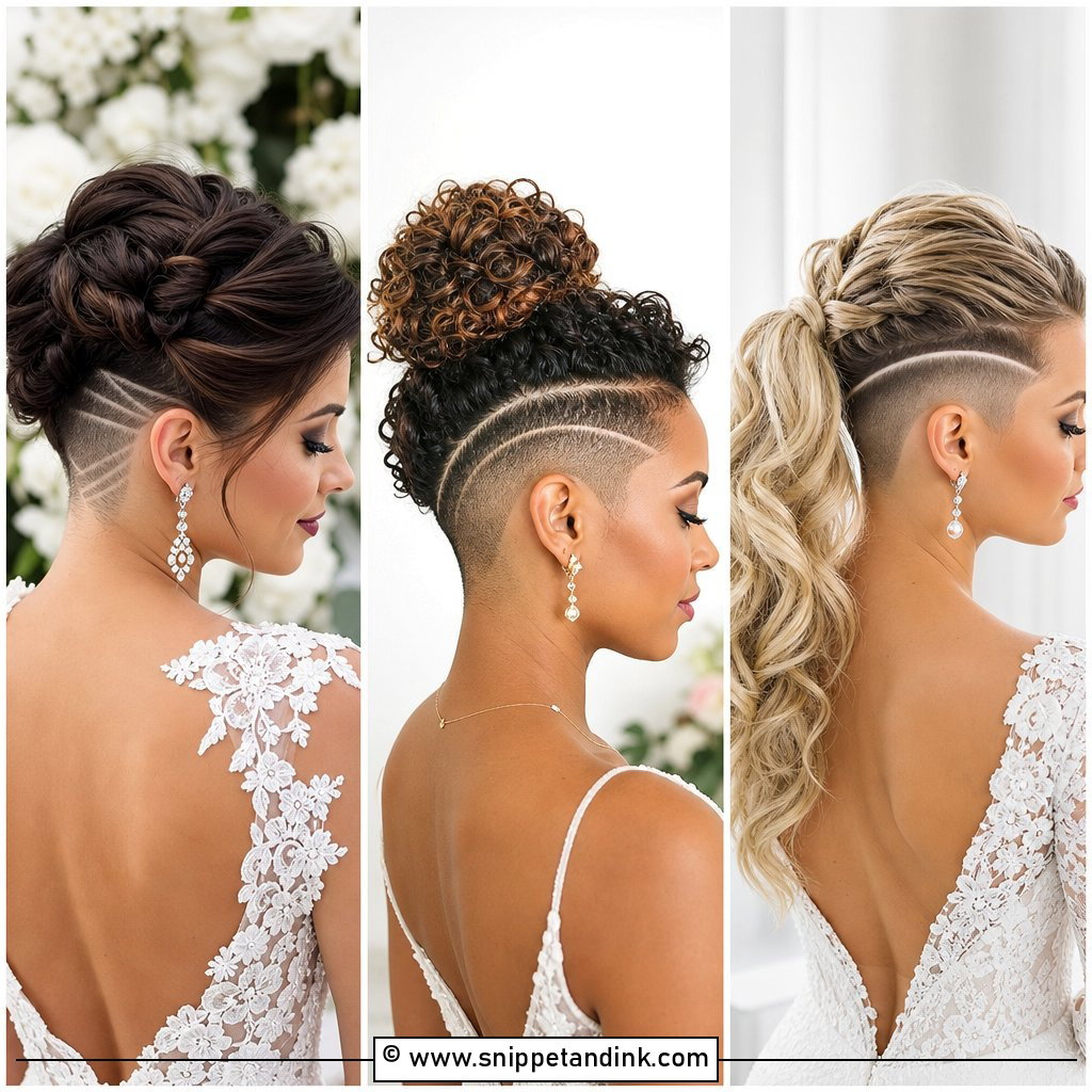 20 Undercut Wedding Hairstyles for Bold Modern Brides