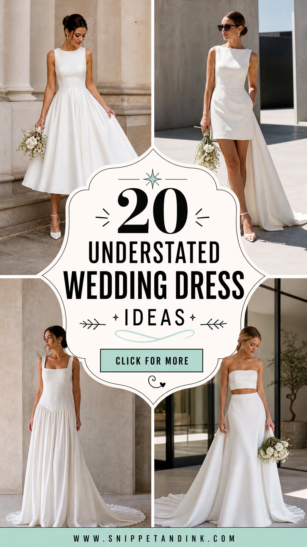 20 Understated Wedding Dress Ideas for Effortless Modern Brides - 20 Understated Wedding Dress Ideas for Effortless Modern Brides