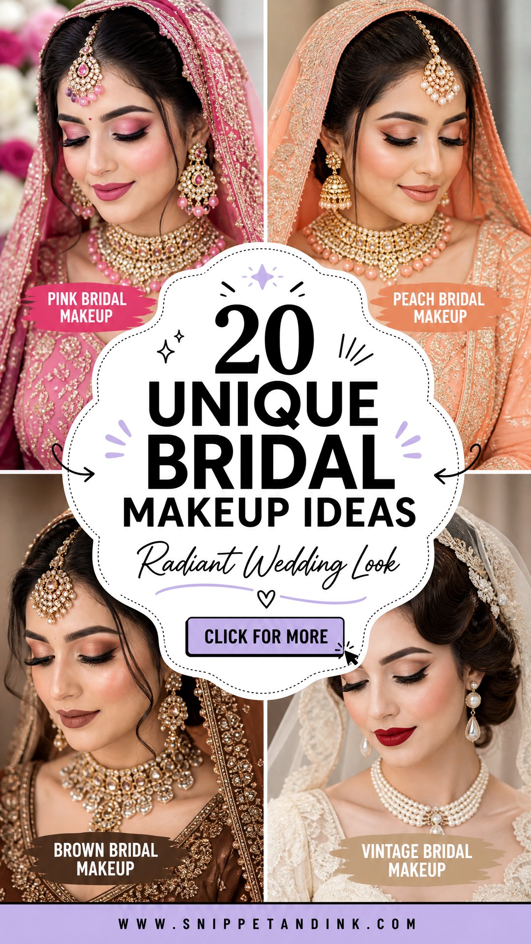 20 Unique Bridal Makeup Ideas for a Radiant Wedding Look - 20 Unique Bridal Makeup Ideas for a Radiant Wedding Look