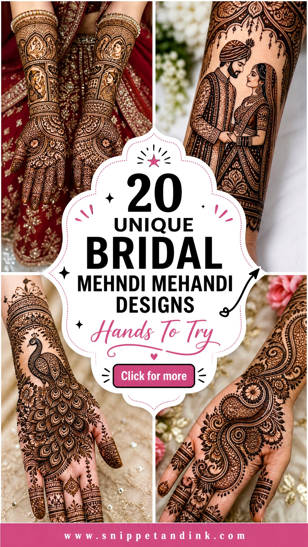 20 Unique Bridal Mehndi Mehandi Designs for Hands to Try - 20 Unique Bridal Mehndi Mehandi Designs for Hands to Try