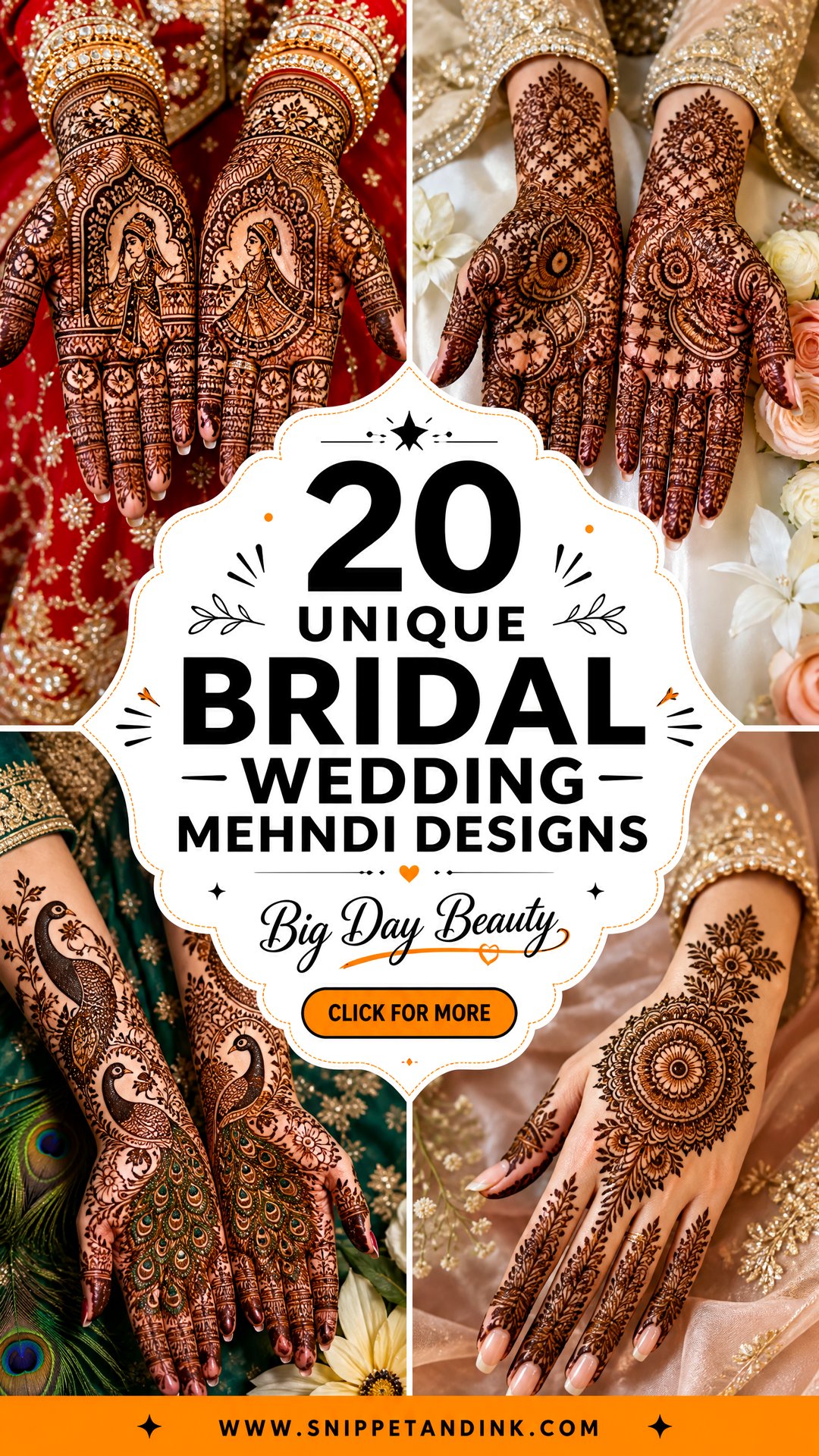20 Unique Bridal Wedding Mehndi Designs for Your Big Day - 20 Unique Bridal Wedding Mehndi Designs for Your Big Day