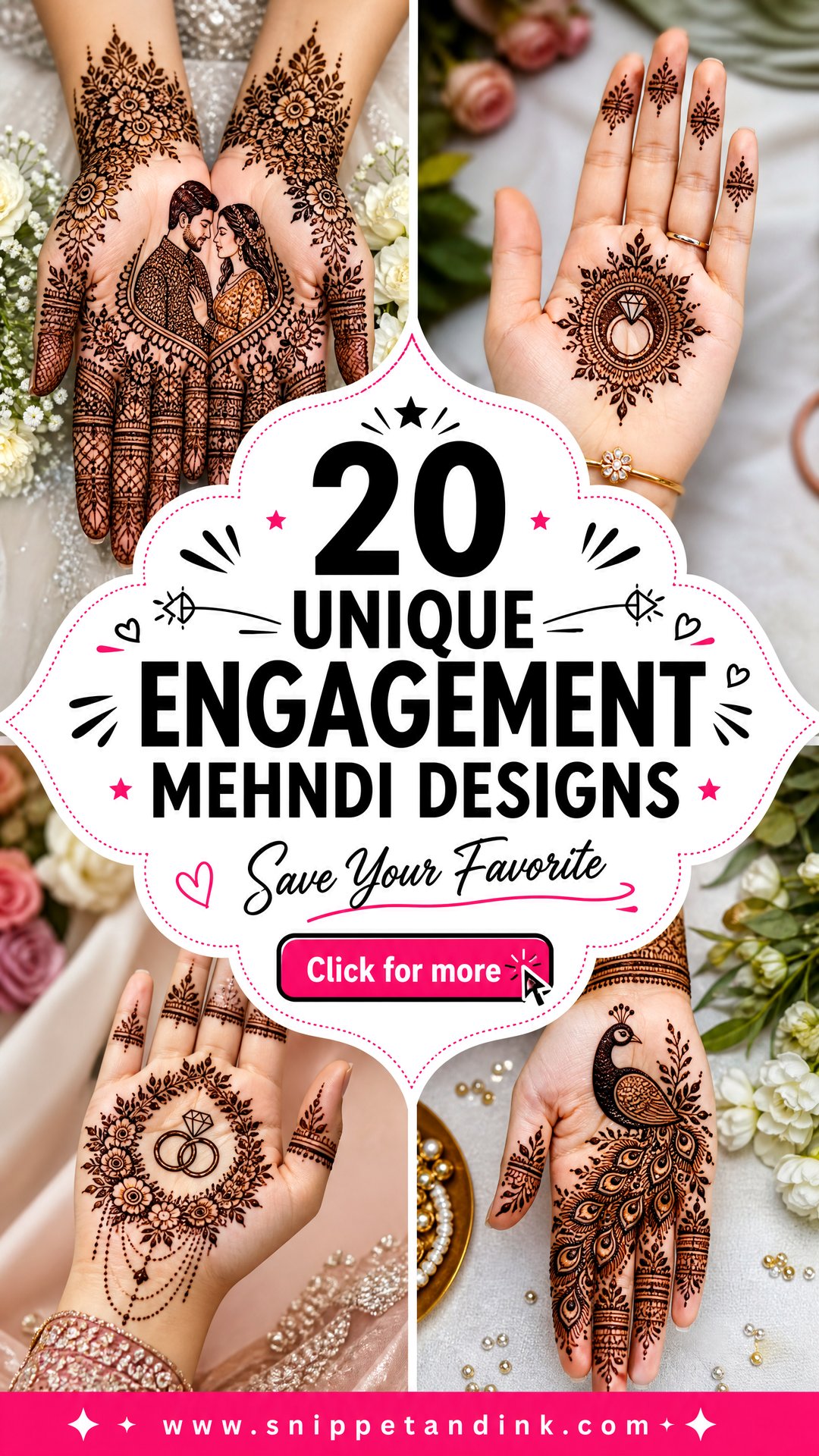 20 Unique Engagement Mehndi Designs for Bride to Save - 20 Unique Engagement Mehndi Designs for Bride to Save