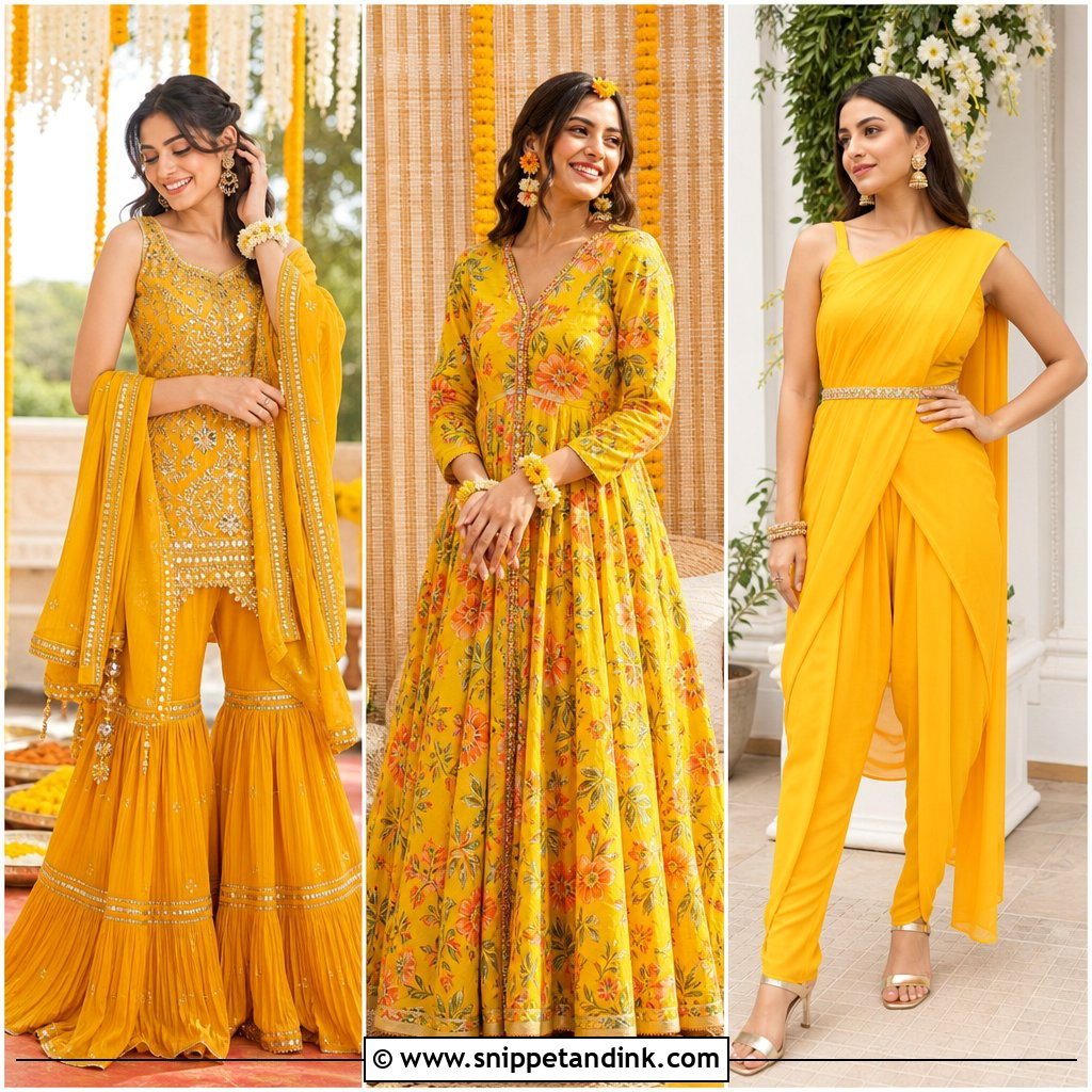 20 Unique Haldi Outfit for Bride Ideas for a Vibrant Celebration