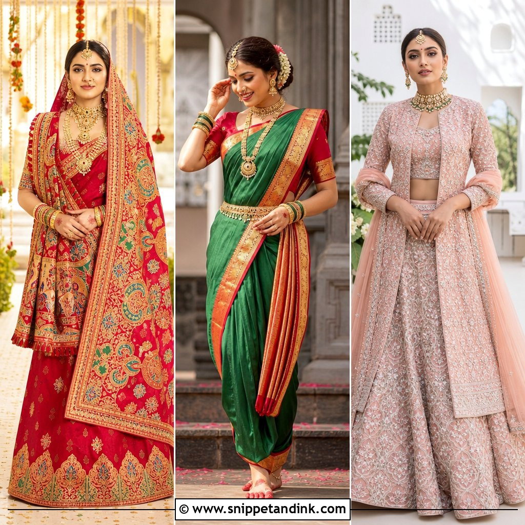 20 Unique Indian Bridal Outfits for a Showstopping Wedding Look
