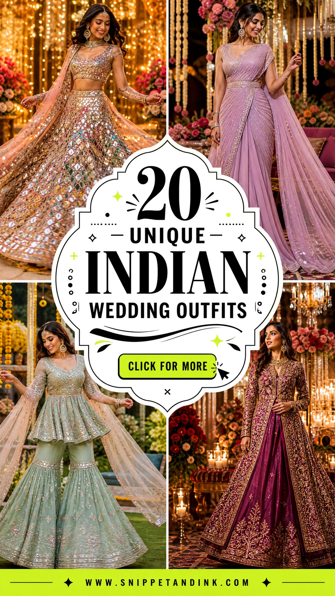 20 Unique Indian Wedding Outfits for Every Vibrant Celebration - 20 Unique Indian Wedding Outfits for Every Vibrant Celebration