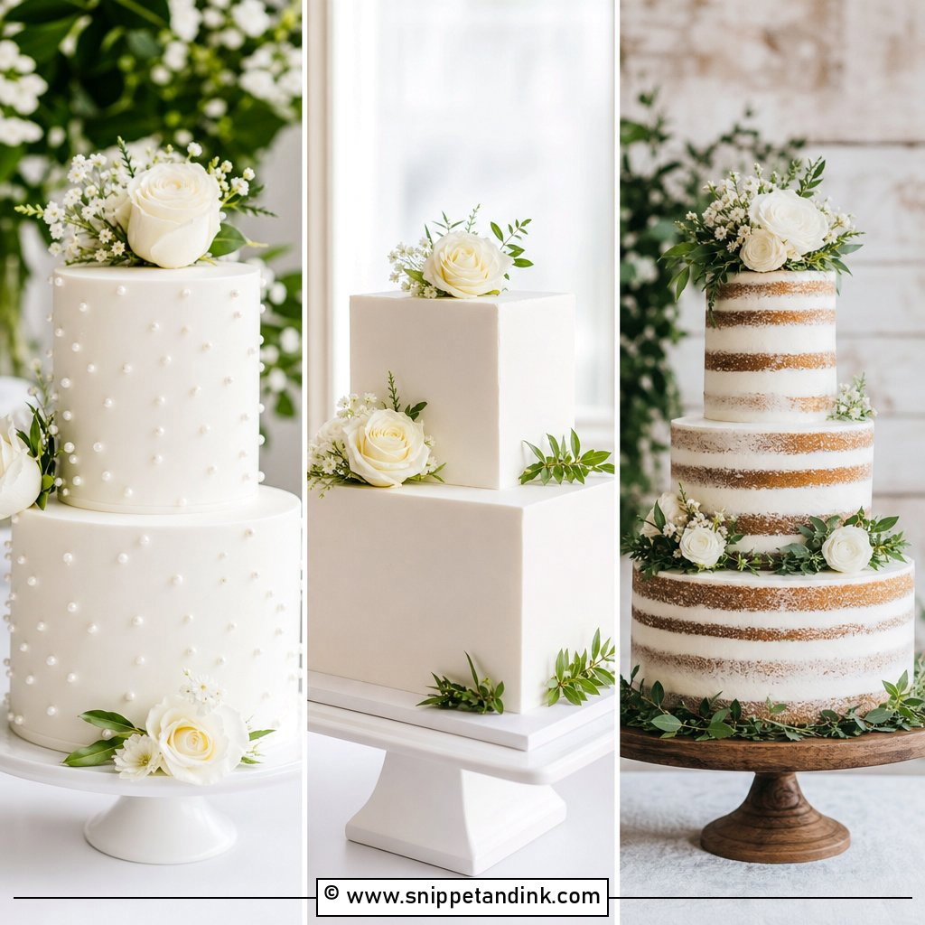 20 Unique Simple Cake Designs for Wedding Style