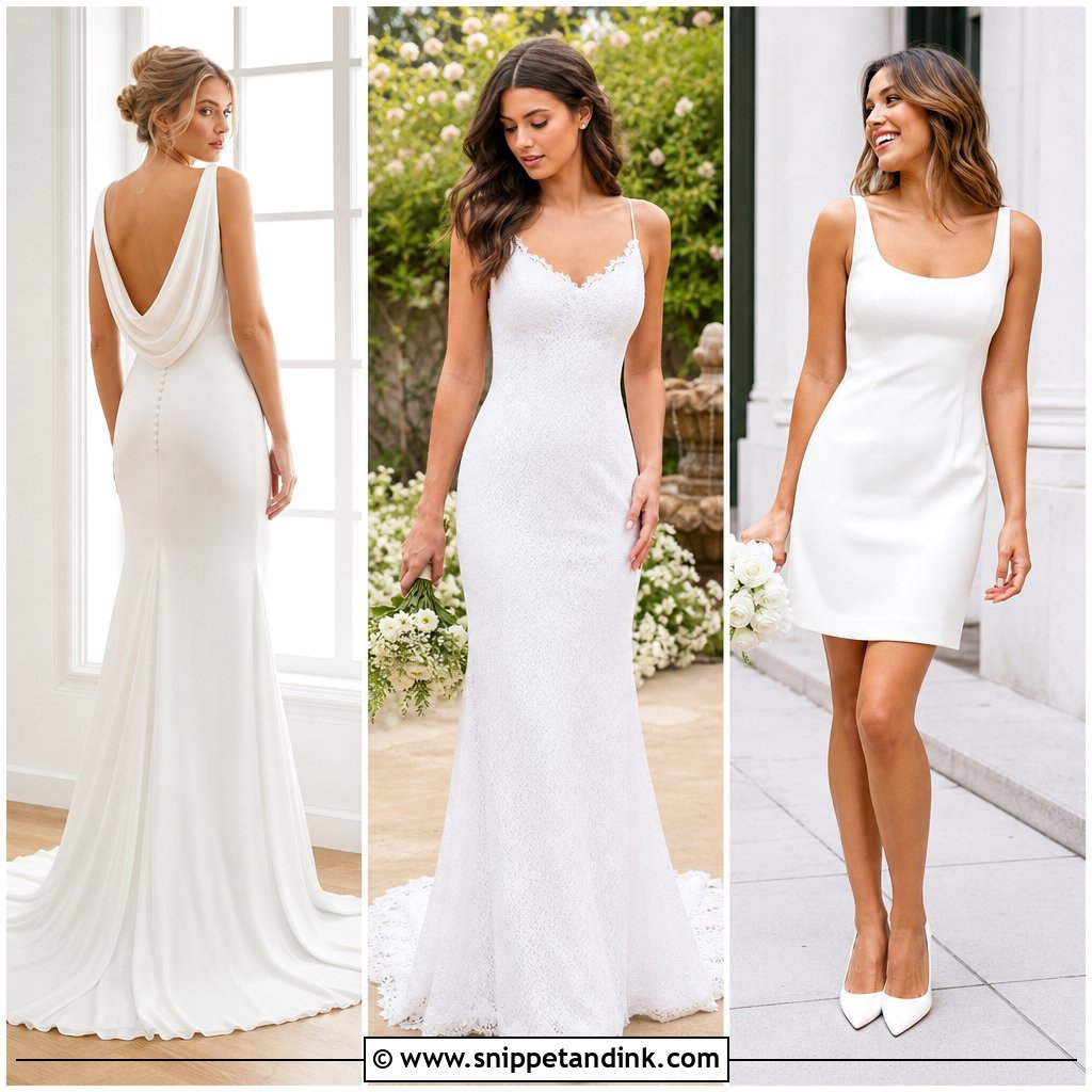 20 Unique Simple Wedding Dress Ideas for a Refined Bridal Look