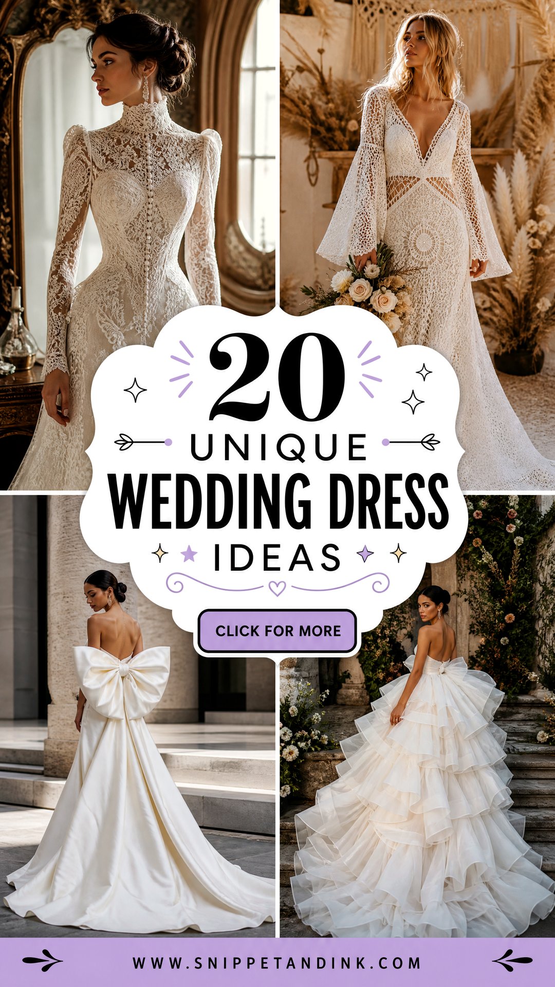 20 Unique Wedding Dress Ideas for a Truly Personal Bridal Look - 20 Unique Wedding Dress Ideas for a Truly Personal Bridal Look