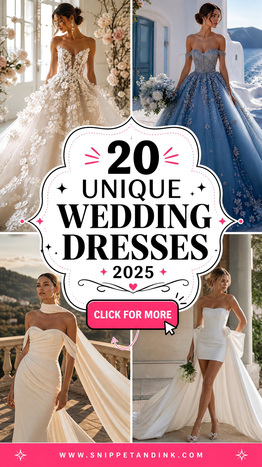 20 Unique Wedding Dresses 2025 for Fashion-Forward Brides - 20 Unique Wedding Dresses 2025 for Fashion-Forward Brides