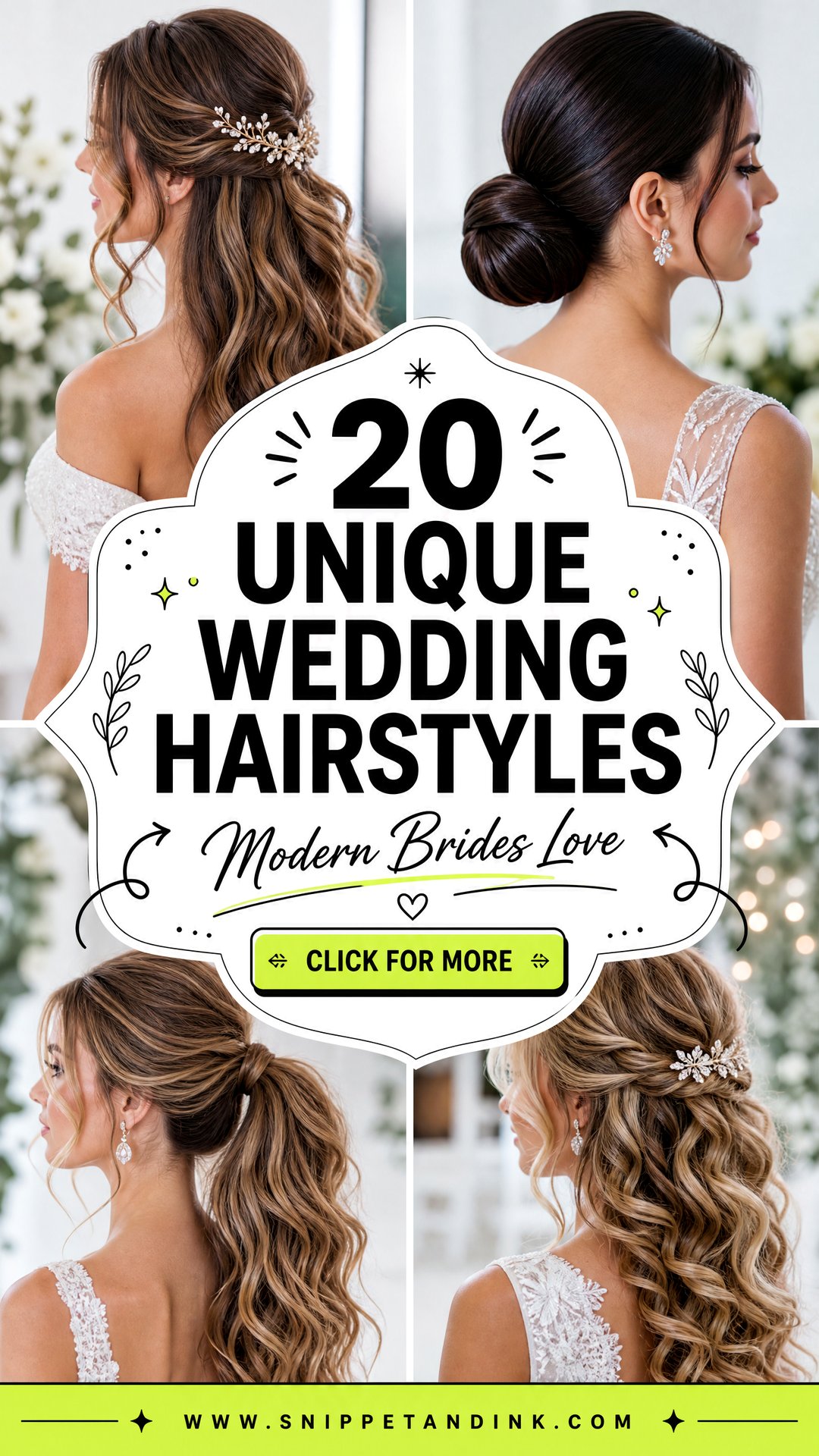 20 Unique Wedding Hairstyles for Modern Brides to Love - 20 Unique Wedding Hairstyles for Modern Brides to Love