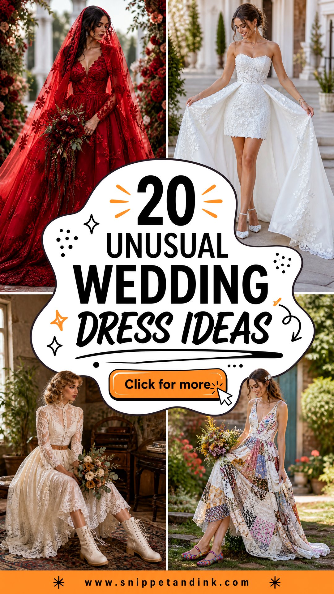 20 Unusual Wedding Dress Ideas for Bold Unforgettable Brides - 20 Unusual Wedding Dress Ideas for Bold, Unforgettable Brides