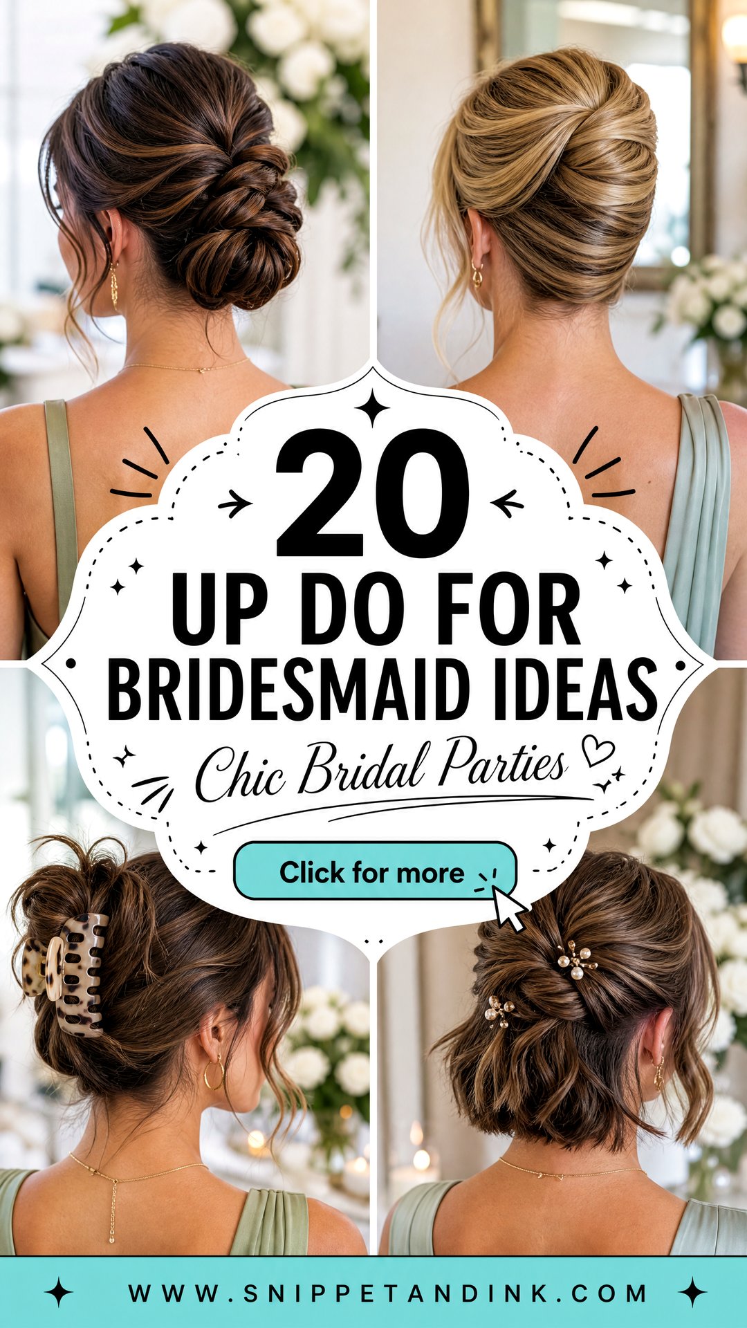 20 Up Do for Bridesmaid Ideas Chic Styles for Bridal Parties - 20 Up Do for Bridesmaid Ideas: Chic Styles for Bridal Parties