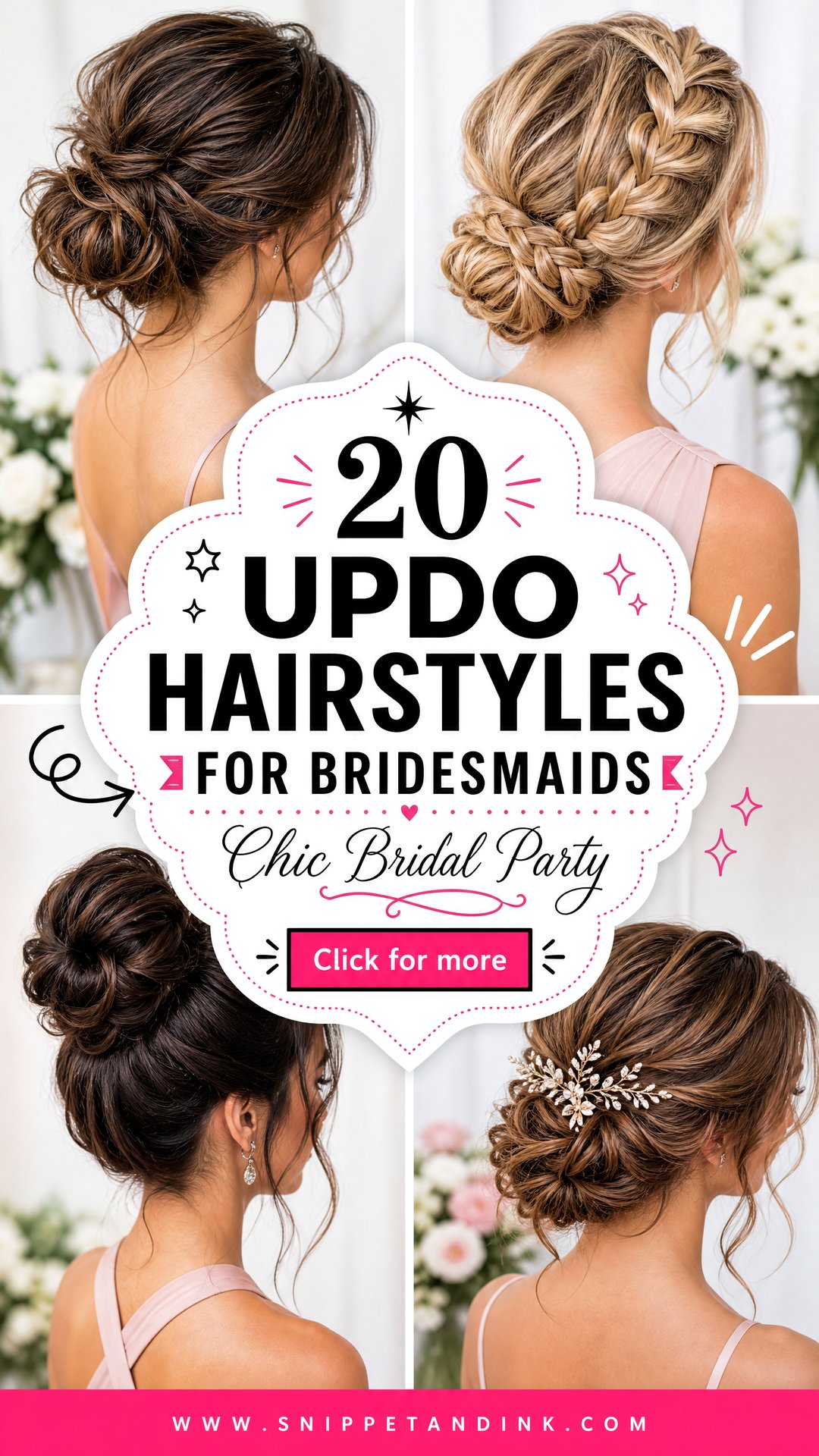 20 Updo Hairstyles for Bridesmaids Chic Bridal Party Looks - 20 Updo Hairstyles for Bridesmaids: Chic Bridal Party Looks