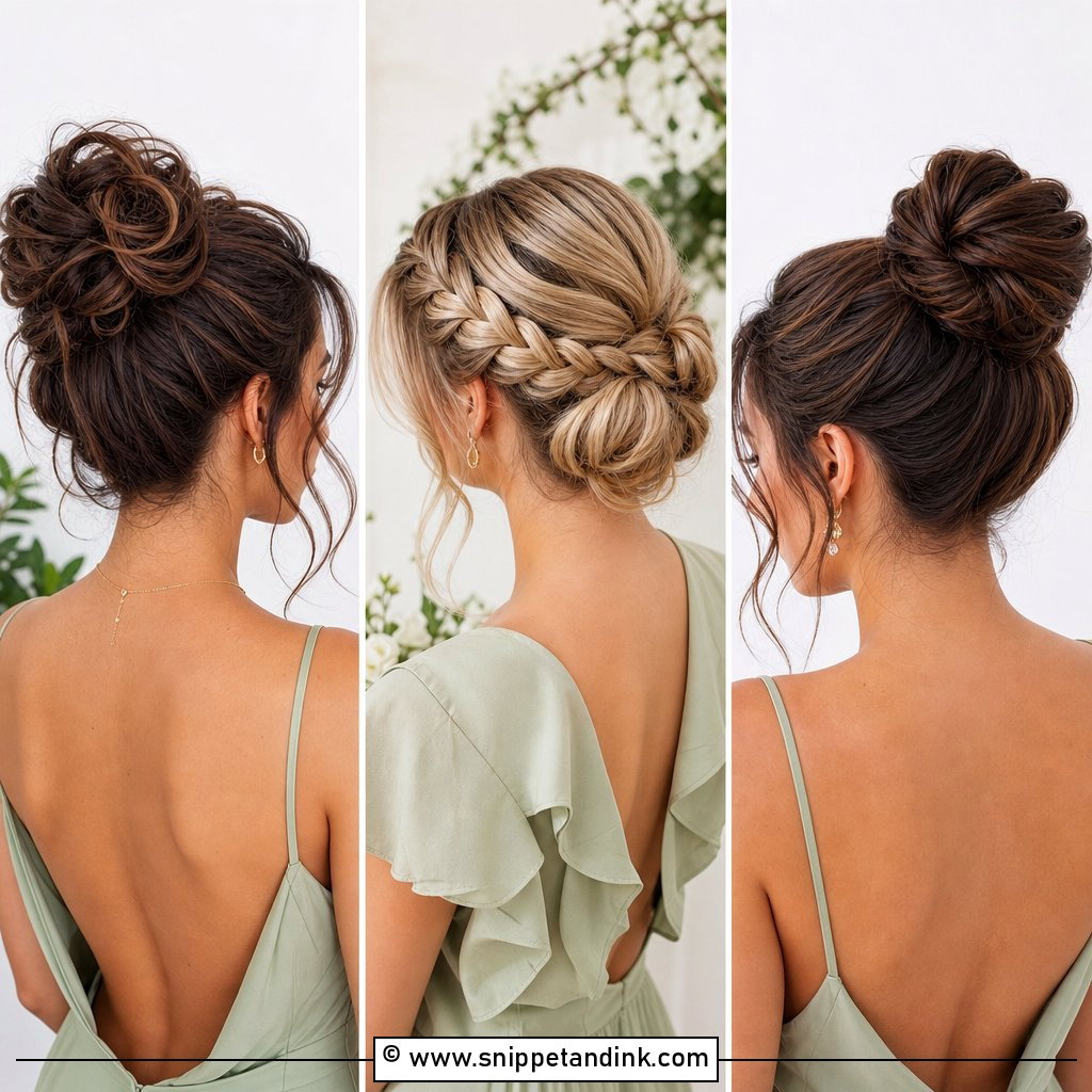 20 Updo Hairstyles for Bridesmaids Chic Bridal Party Looks