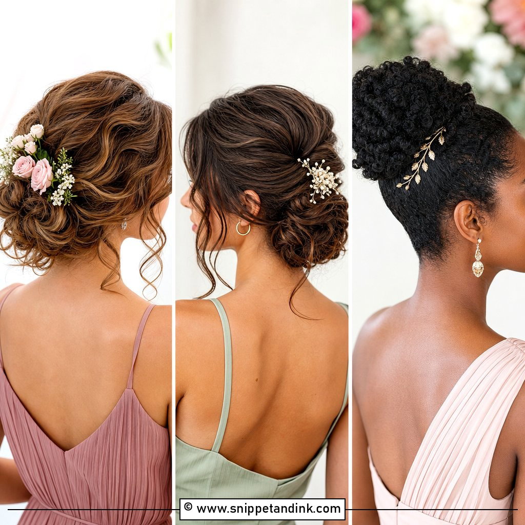 20 Updo Hairstyles for Wedding Bridesmaid Chic Party Looks