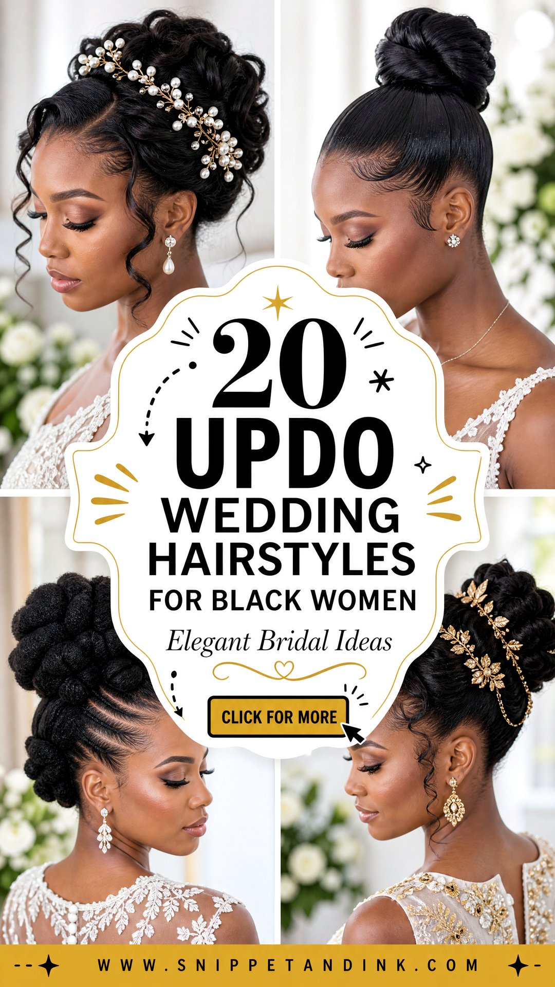 20 Updo Wedding Hairstyles for Black Women Elegant Ideas - 20 Updo Wedding Hairstyles for Black Women: Elegant Ideas