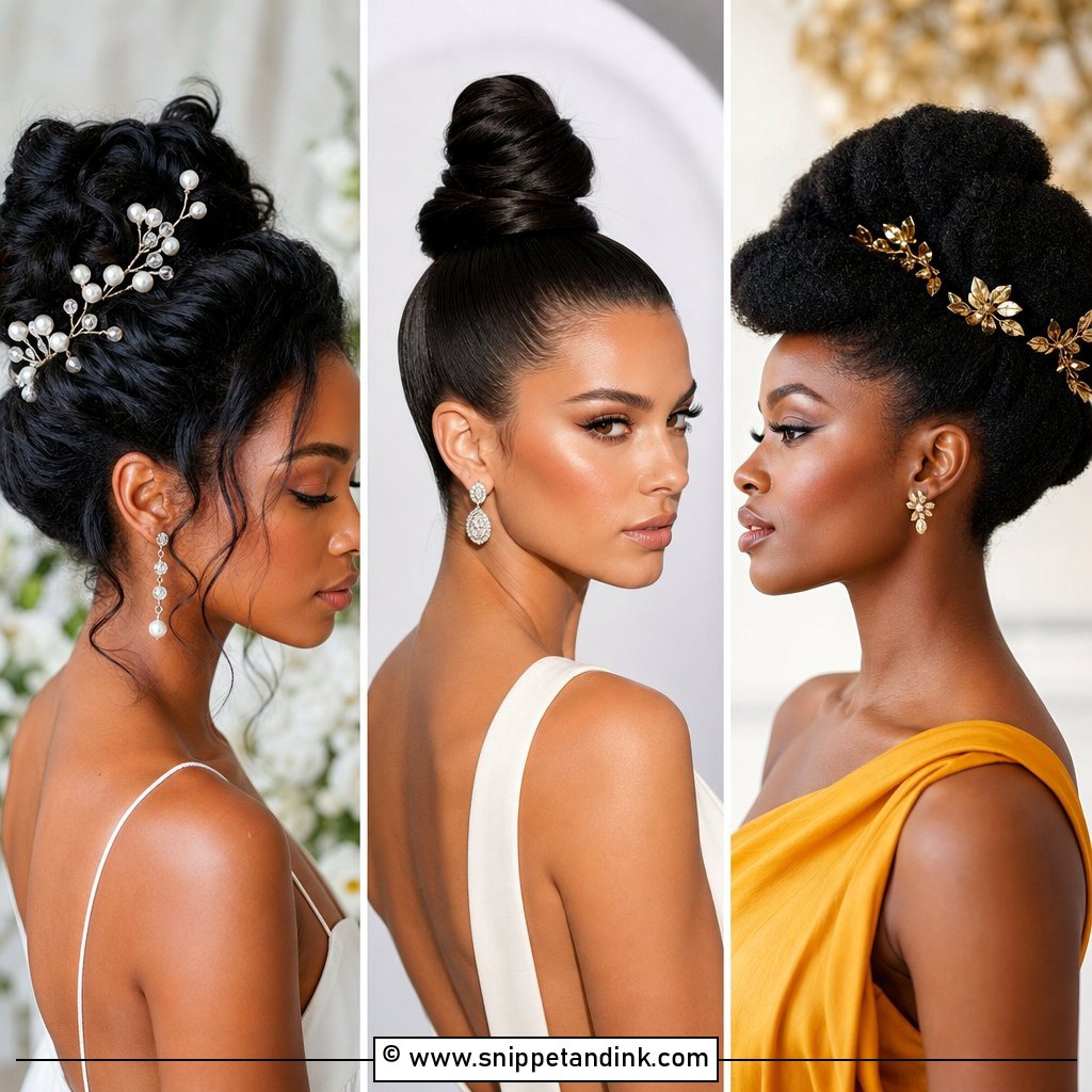 20 Updo Wedding Hairstyles for Black Women Elegant Ideas