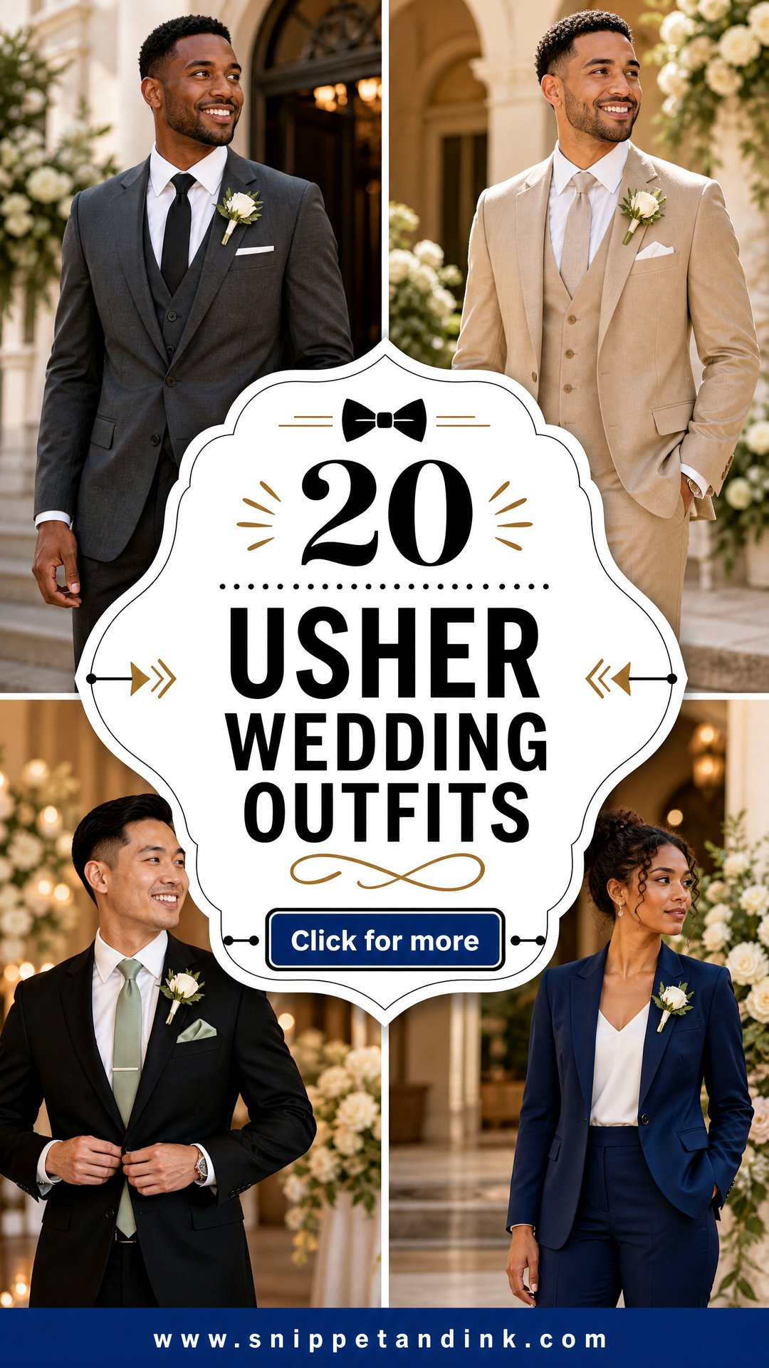 20 Usher Wedding Outfits for a Picture-Perfect Ceremony - 20 Usher Wedding Outfits for a Picture-Perfect Ceremony