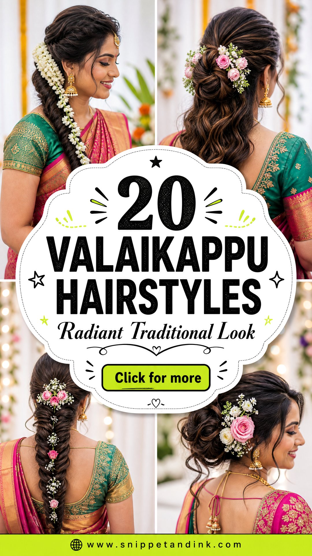 20 Valaikappu Hairstyles for a Radiant Traditional Look - 20 Valaikappu Hairstyles for a Radiant Traditional Look